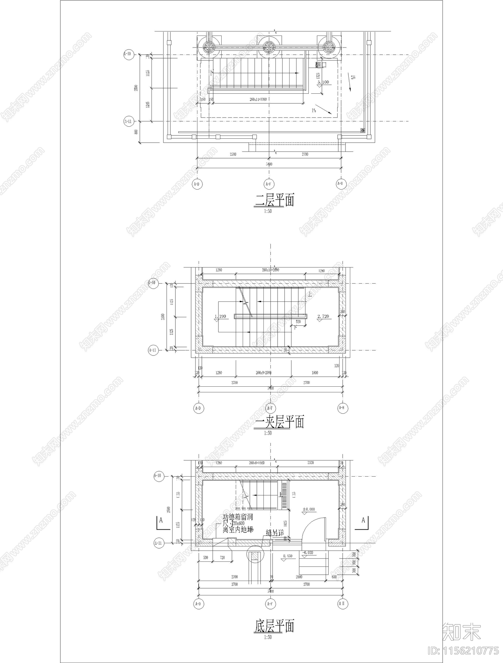 仿古山门建筑cad施工图下载【ID:1156210775】