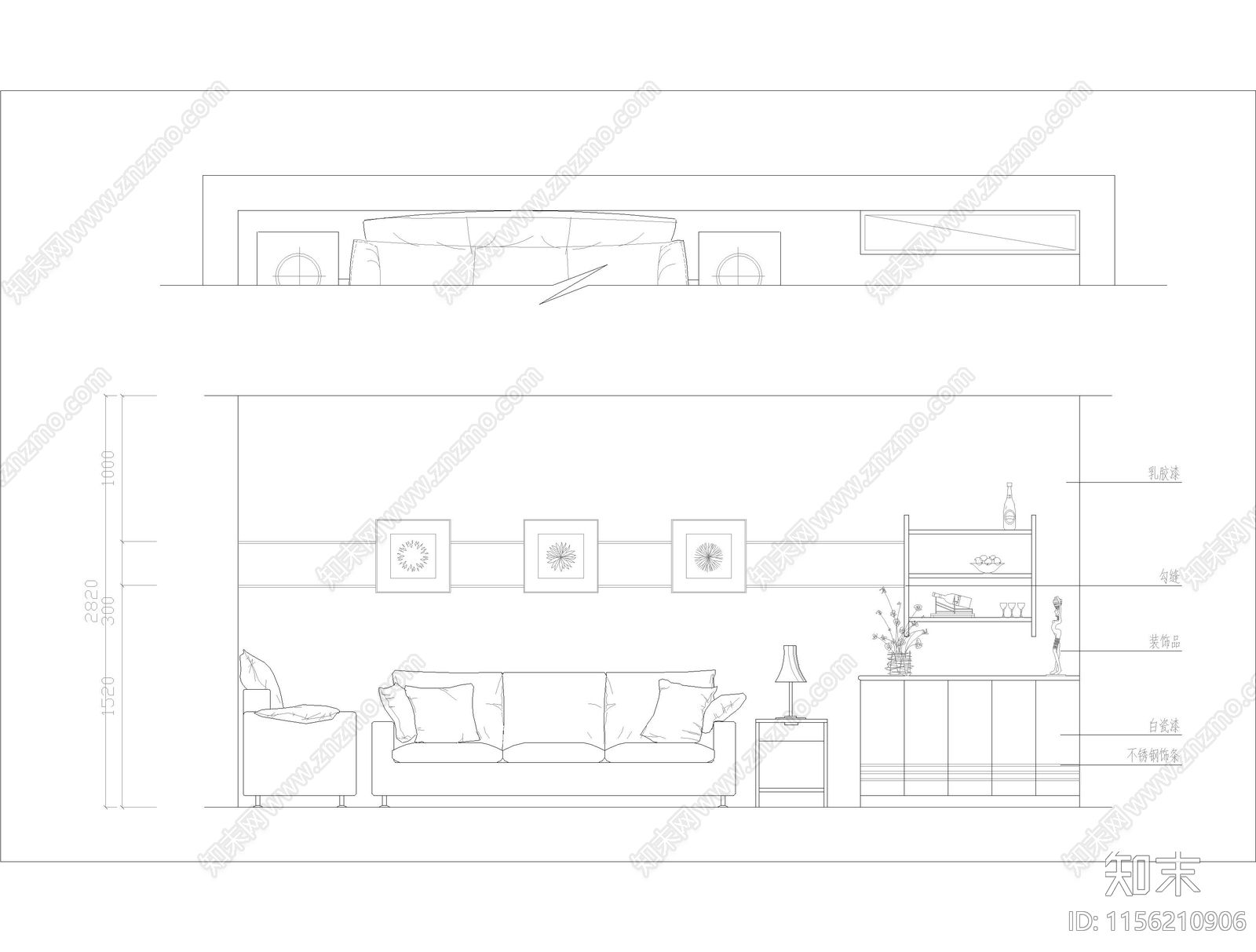 家装图块鞋柜图集施工图下载【ID:1156210906】