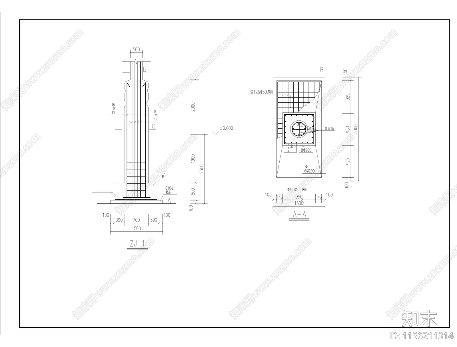 四柱七楼牌楼门楼公园入口景入口牌楼门楼cad施工图下载【ID:1156211314】