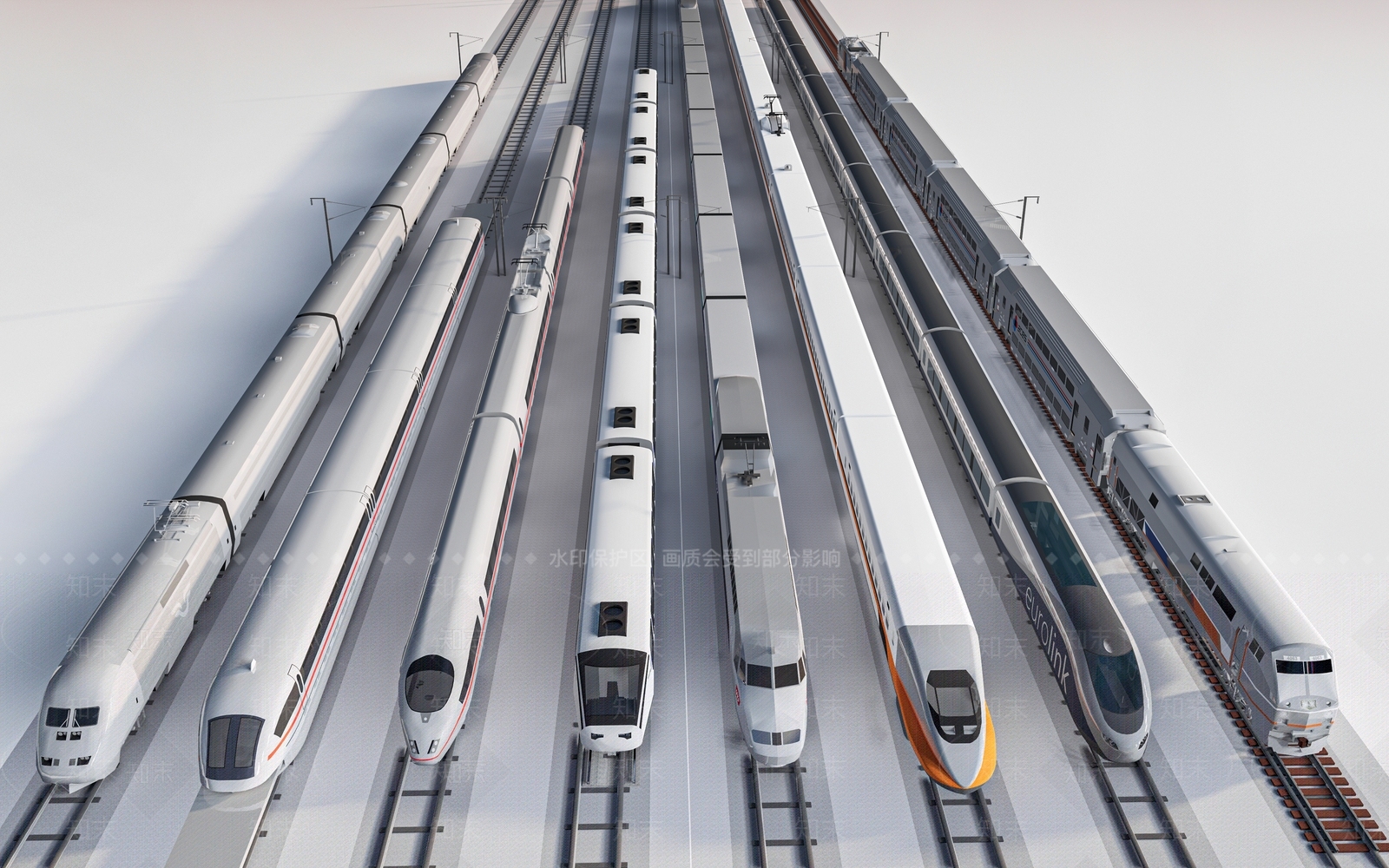 高铁列车3D模型下载【ID:1156212709】