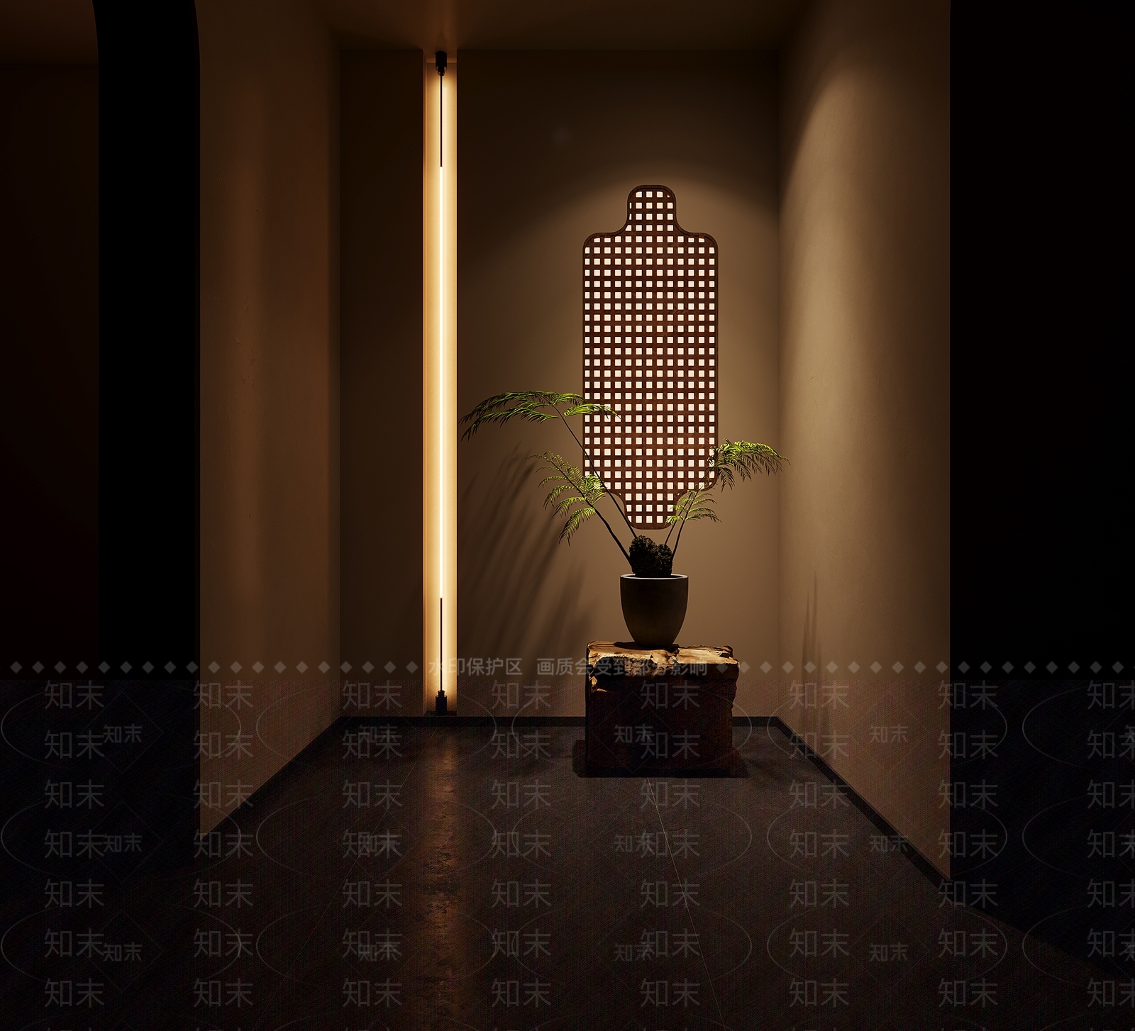 中式盆景3D模型下载【ID:1156214961】