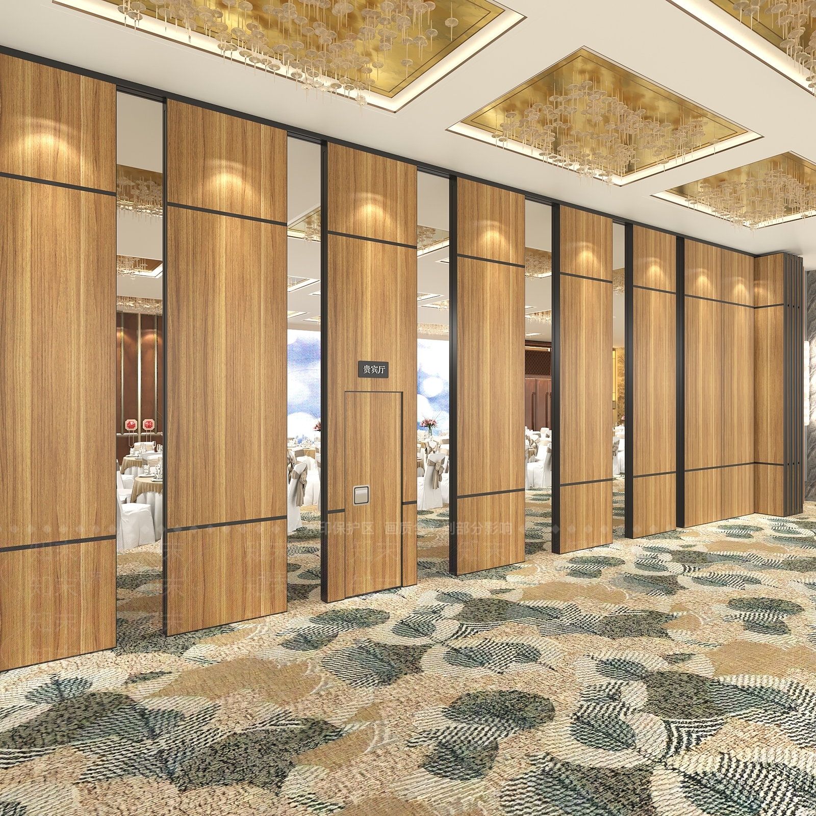 现代酒店隔断3D模型下载【ID:1156223676】