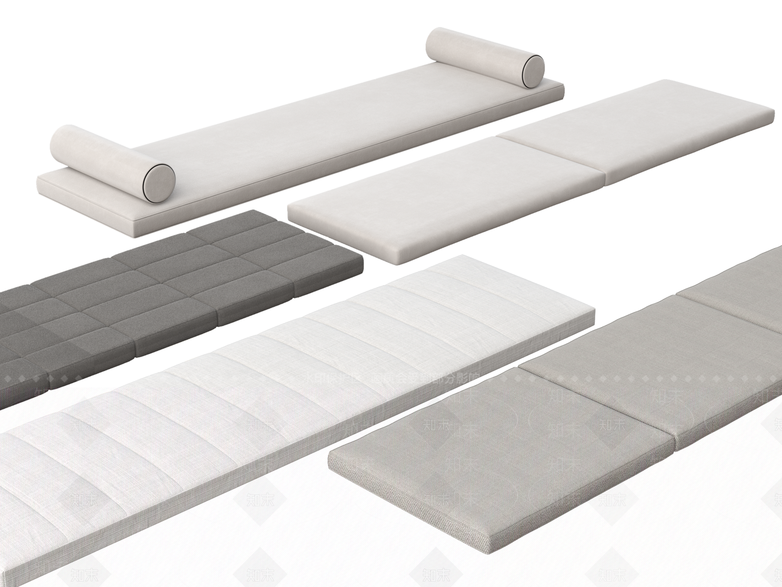 现代飘窗垫3D模型下载【ID:1156228268】