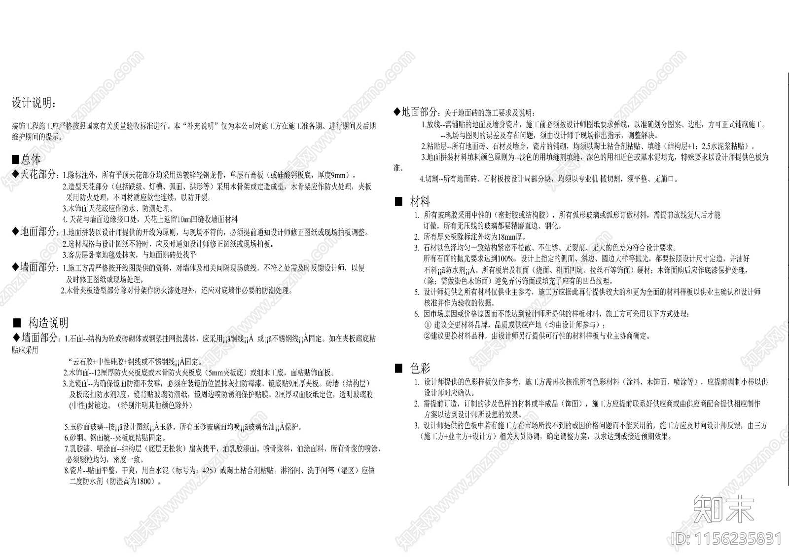 电气给排水材料表设计说明目录图库施工图下载【ID:1156235831】