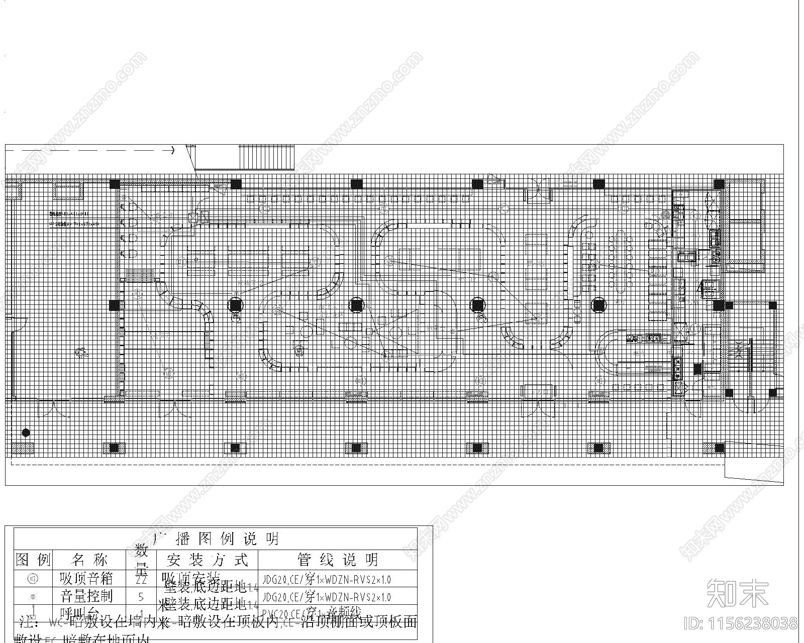 图书馆建筑水电图cad施工图下载【ID:1156238038】