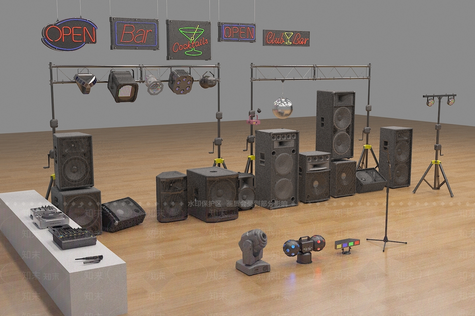 灯光音响3D模型下载【ID:1156239061】