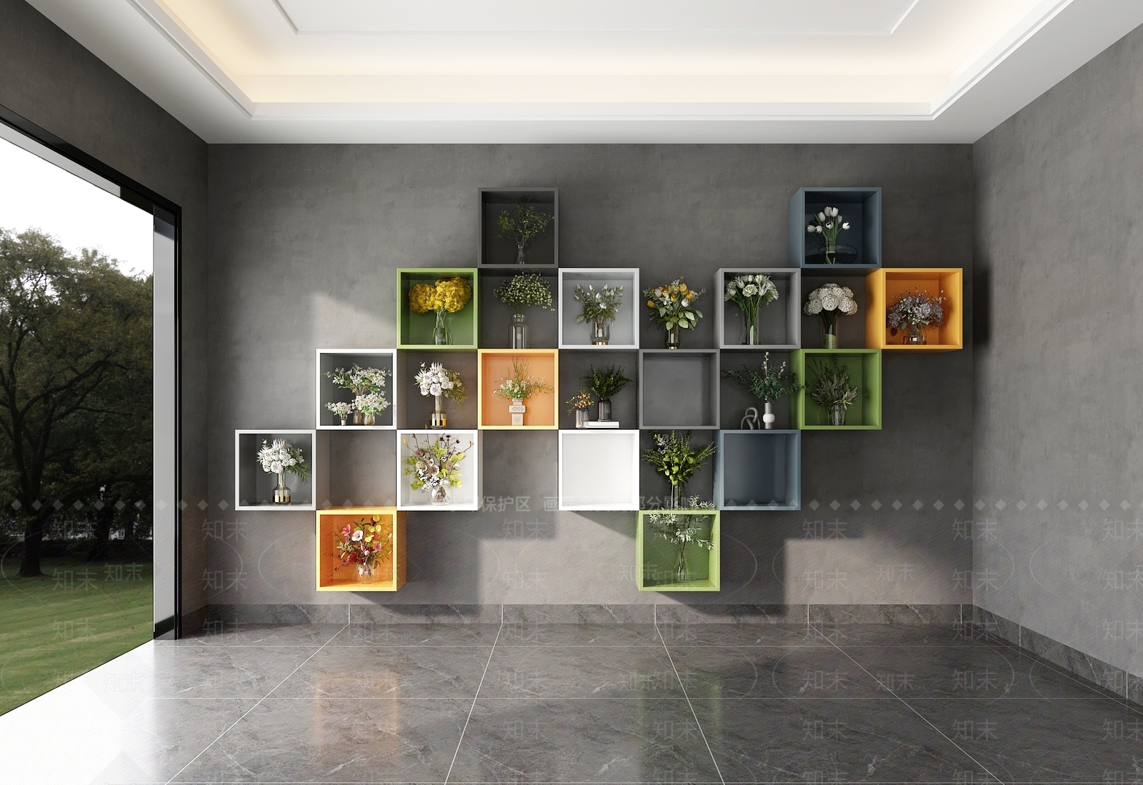 花瓶花艺3D模型下载【ID:1156241110】