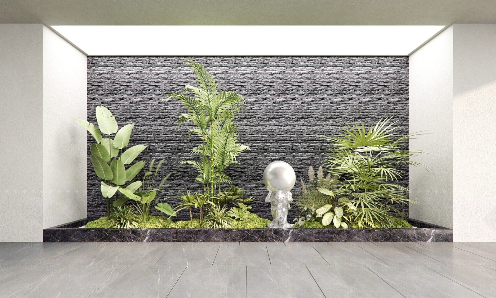 现代室内景观小品3D模型下载【ID:1156244625】