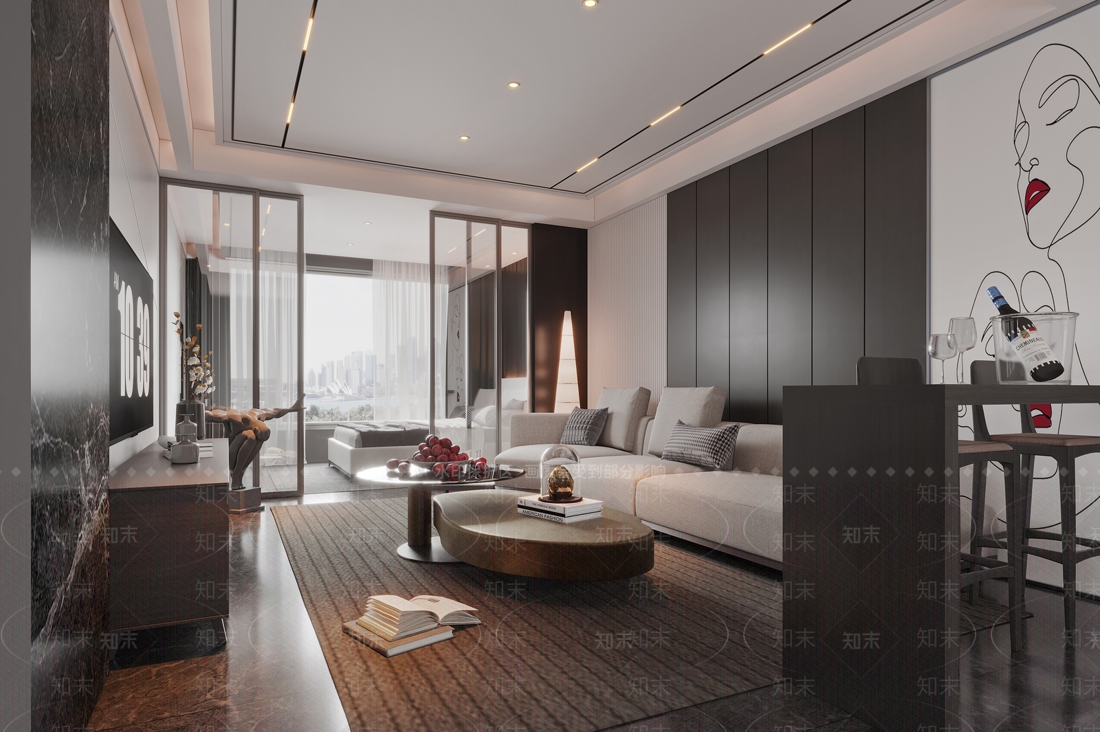 现代公寓3D模型下载【ID:1156246752】