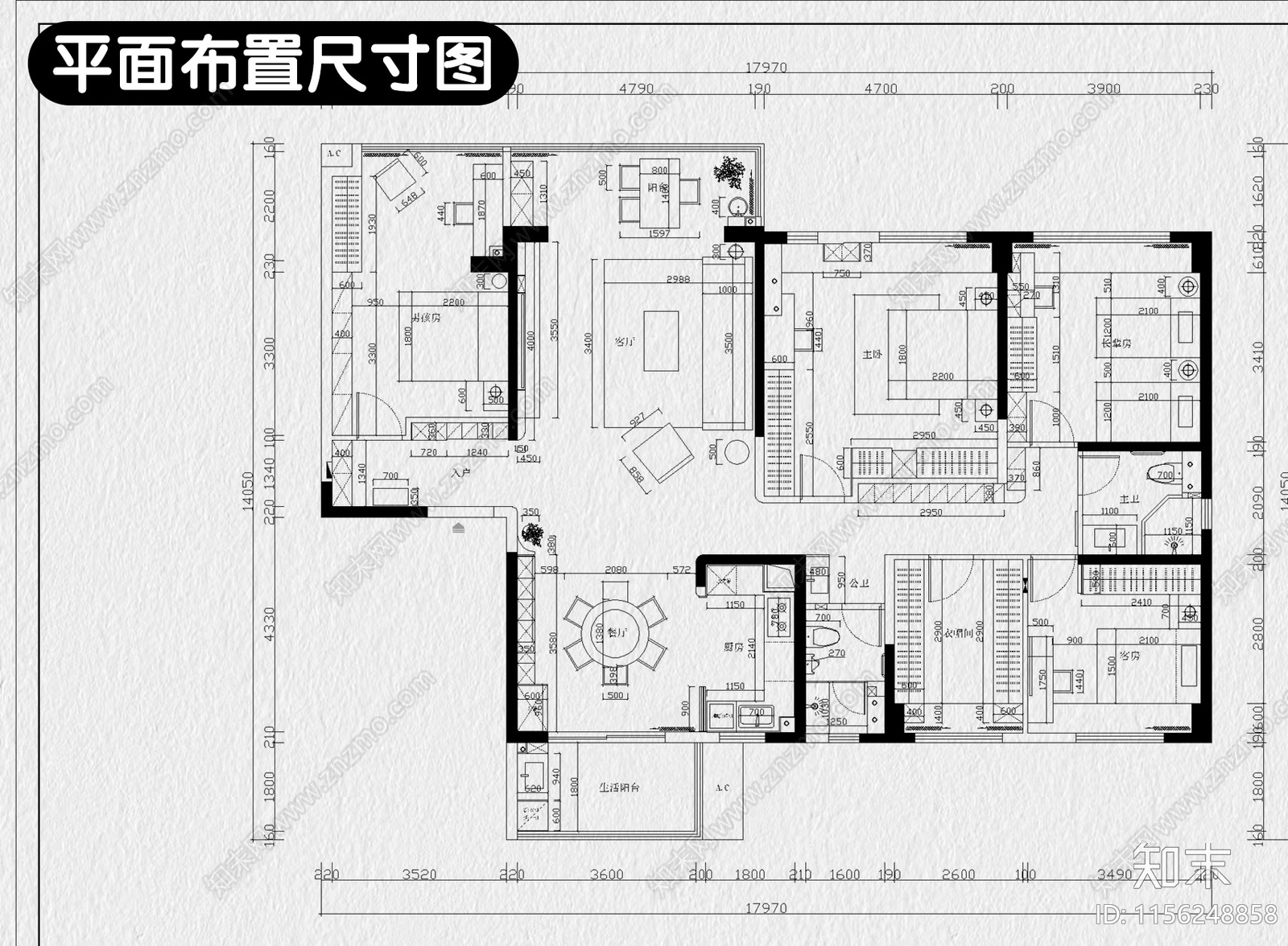 现代家装设计全套水电平面立面房屋室内效果图cad施工图下载【ID:1156248858】