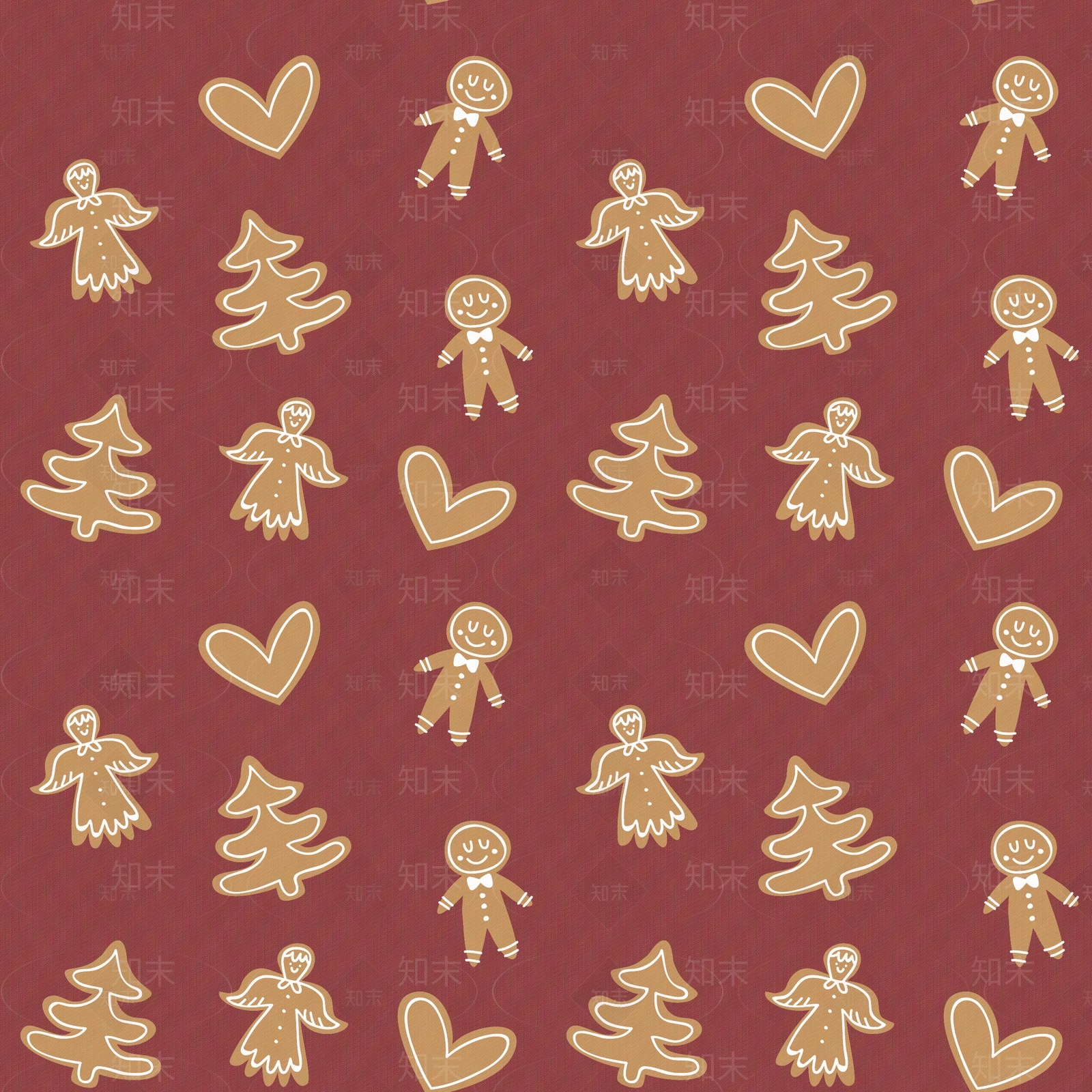 无缝圣诞儿童壁纸贴图下载【ID:1156251000】