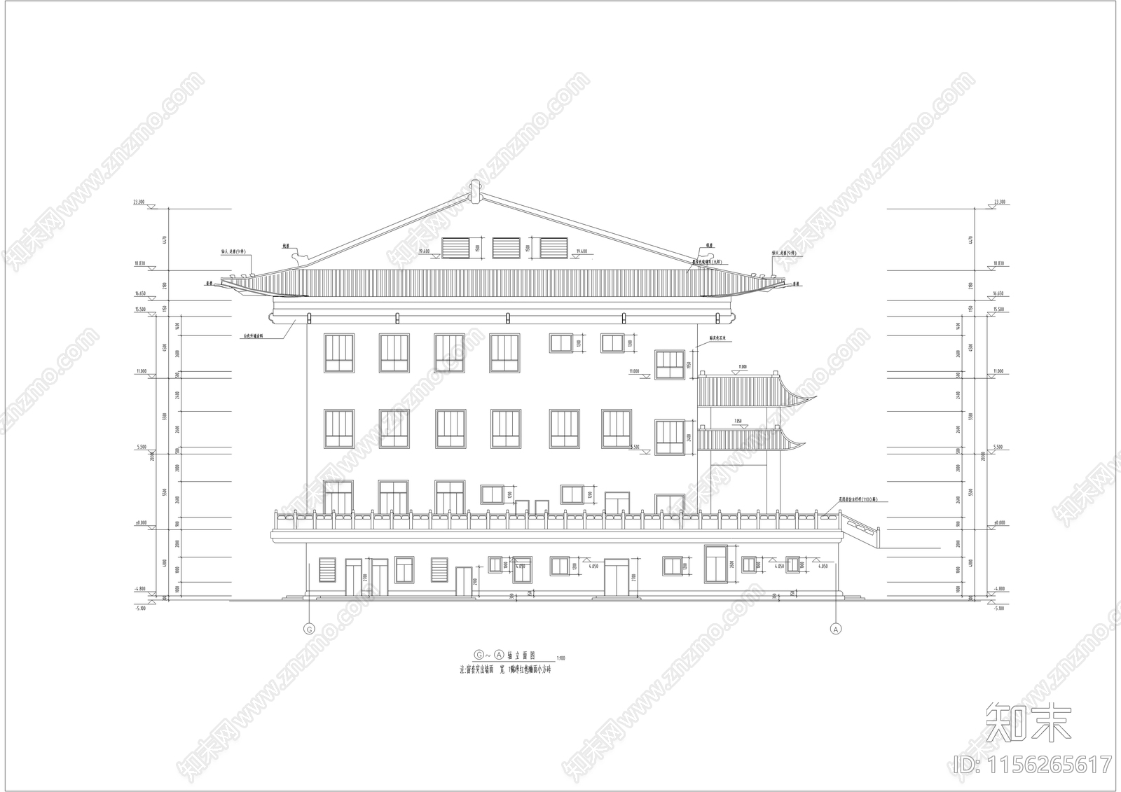 100套中国古代建筑cad施工图下载【ID:1156265617】