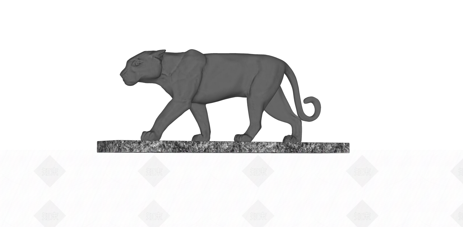 现代动物雕塑摆件SU模型下载【ID:1156268849】