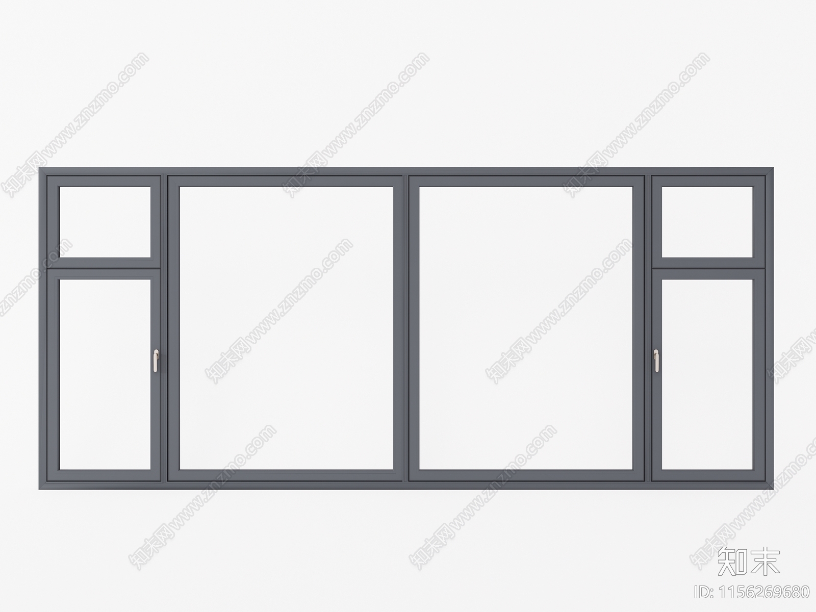 现代平开窗SU模型下载【ID:1156269680】
