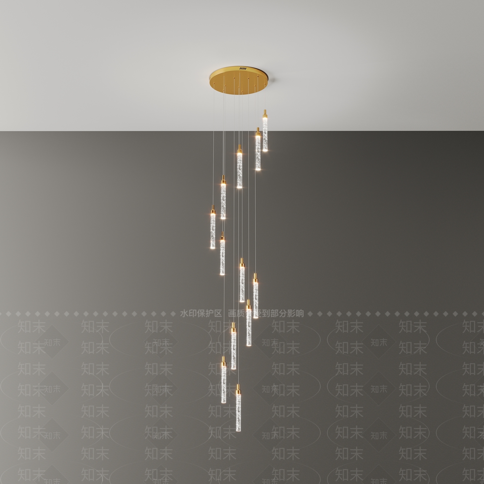 现代吊灯3D模型下载【ID:1156272049】