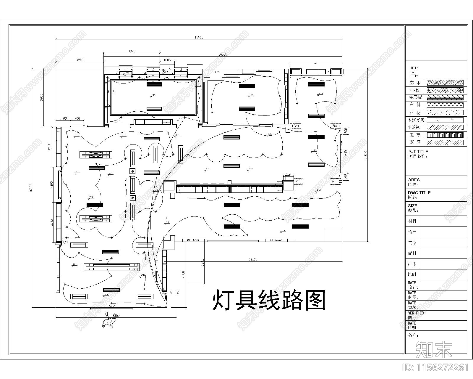 黄冈展厅装修图cad施工图下载【ID:1156272261】