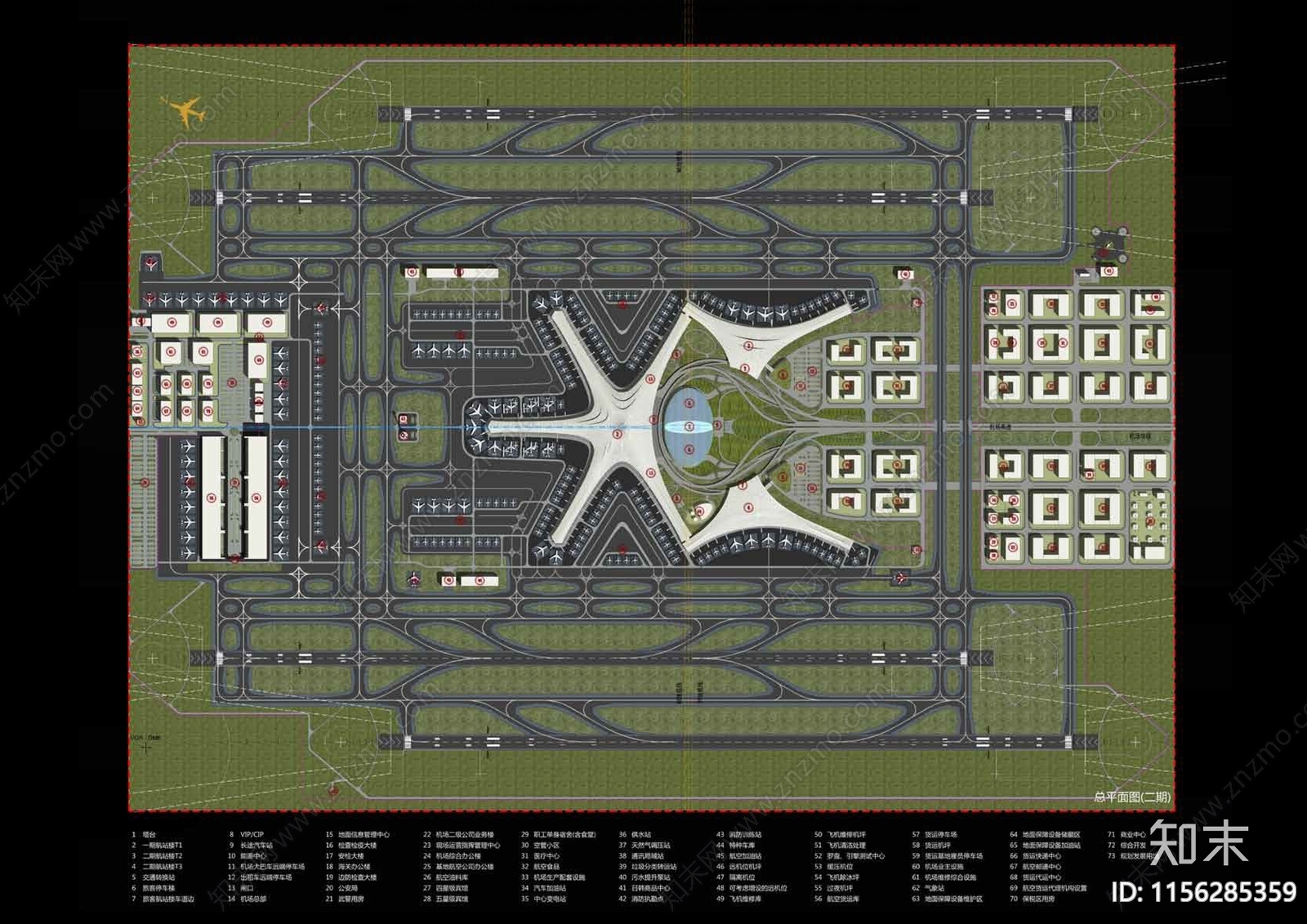 现代青岛新机场航站楼建筑方案文本下载【ID:1156285359】