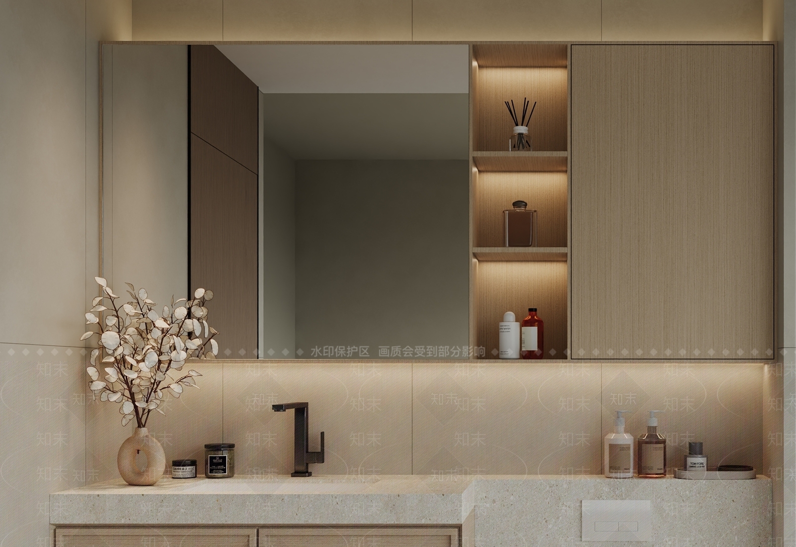 现代卫生间3D模型下载【ID:1156286755】