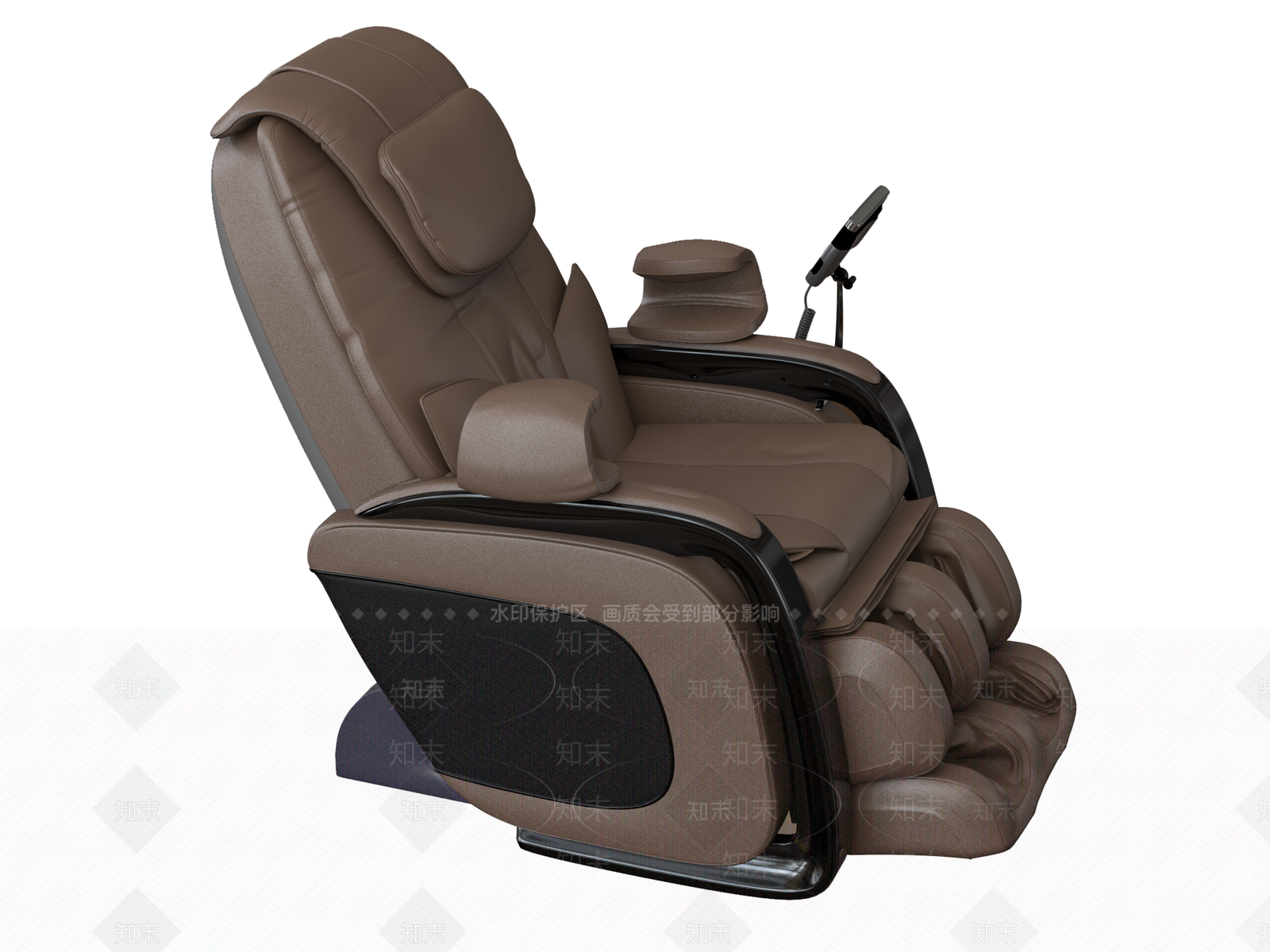 现代皮革按摩椅3D模型下载【ID:1156292386】