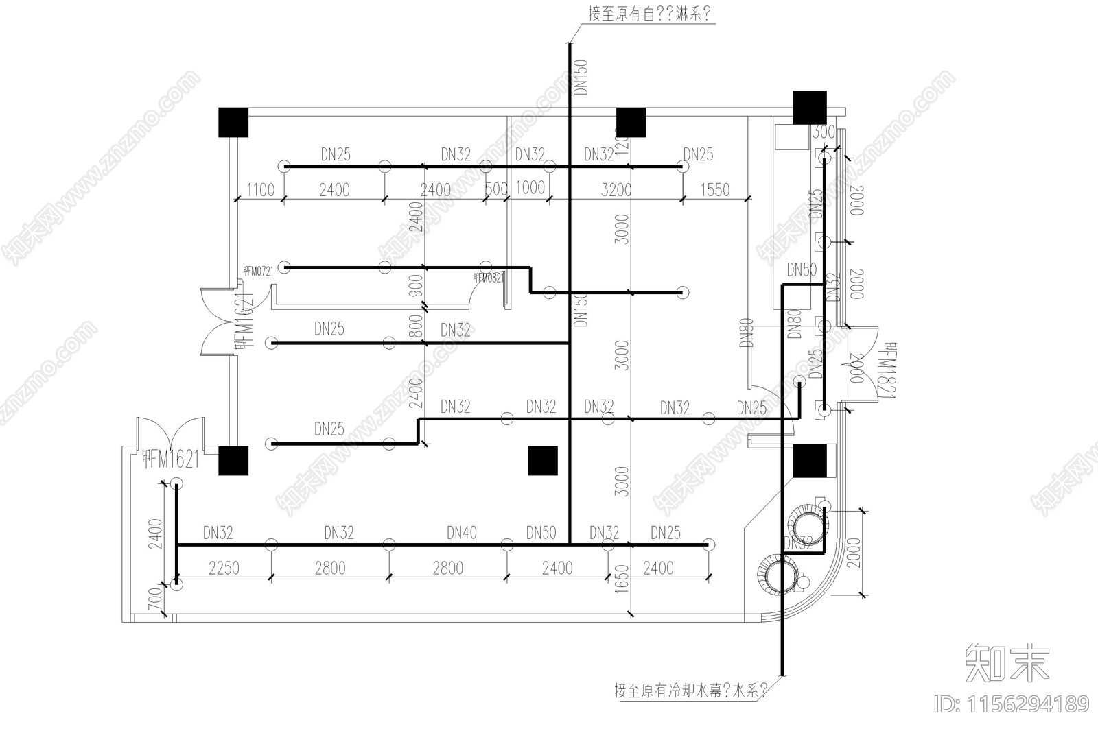 办公室装修厂房店铺停车库消防系统图消防栓泵原理图施工图下载【ID:1156294189】