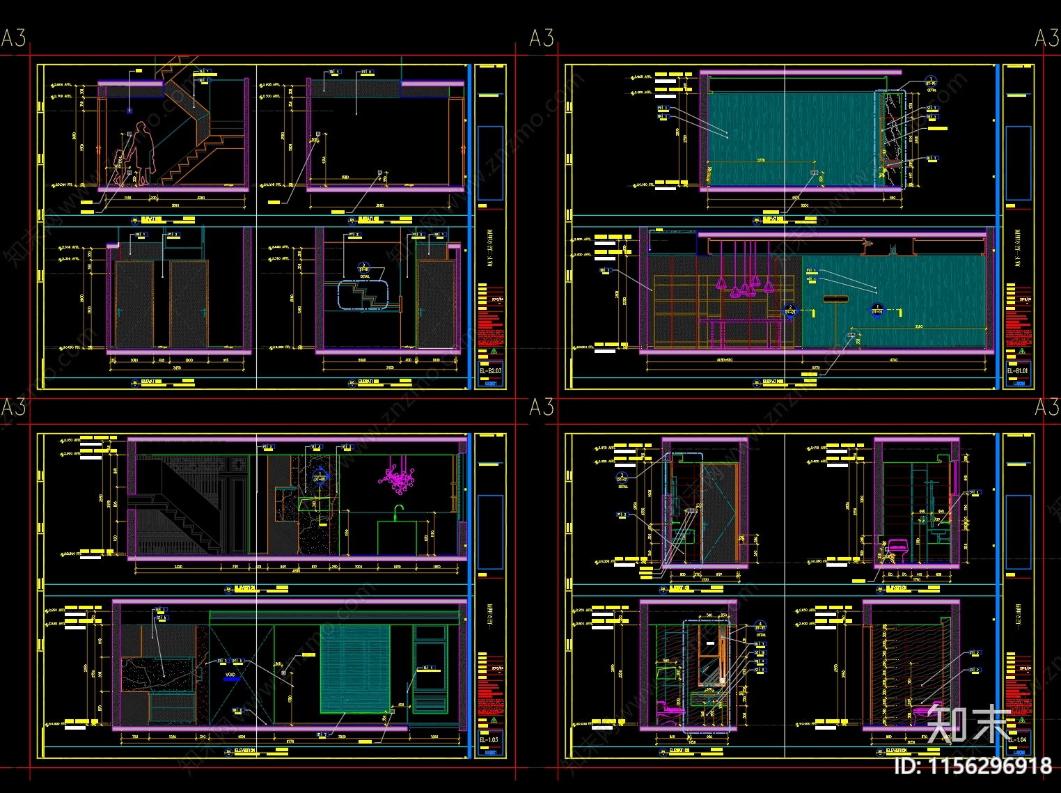 建发联排别墅全套cad施工图下载【ID:1156296918】