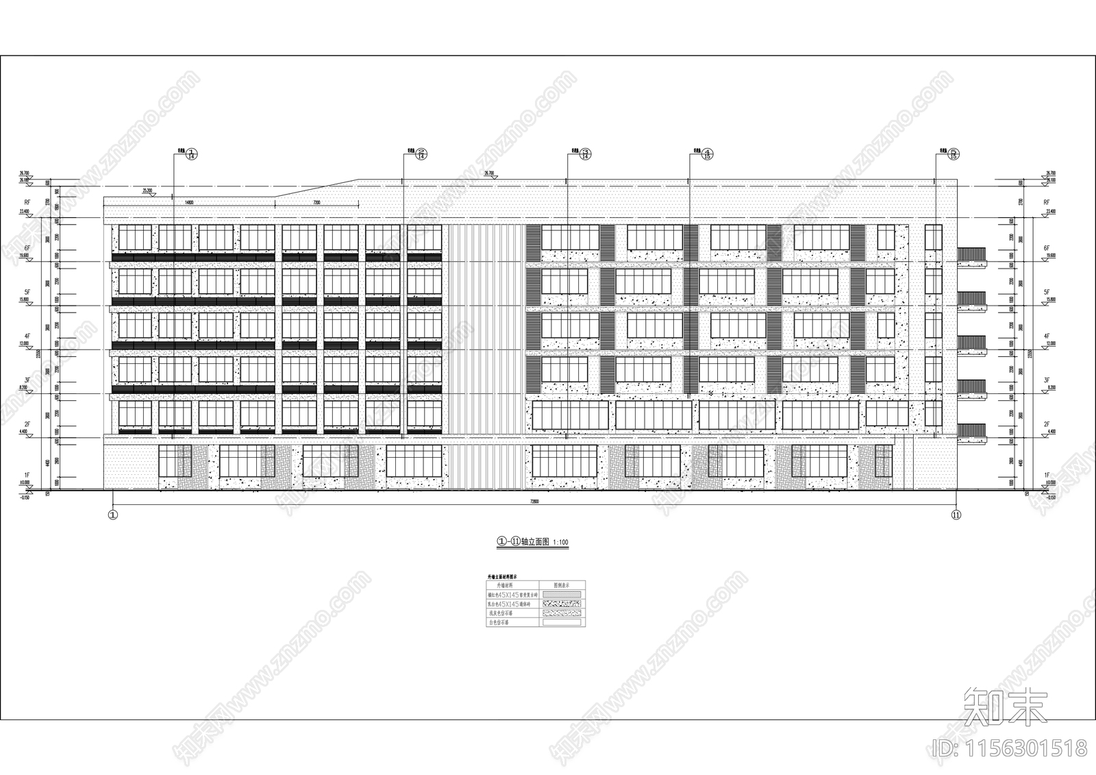 职业中专学校教学综合cad施工图下载【ID:1156301518】