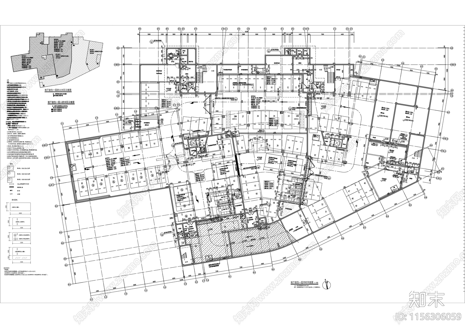 中学全套建筑cad施工图下载【ID:1156306059】