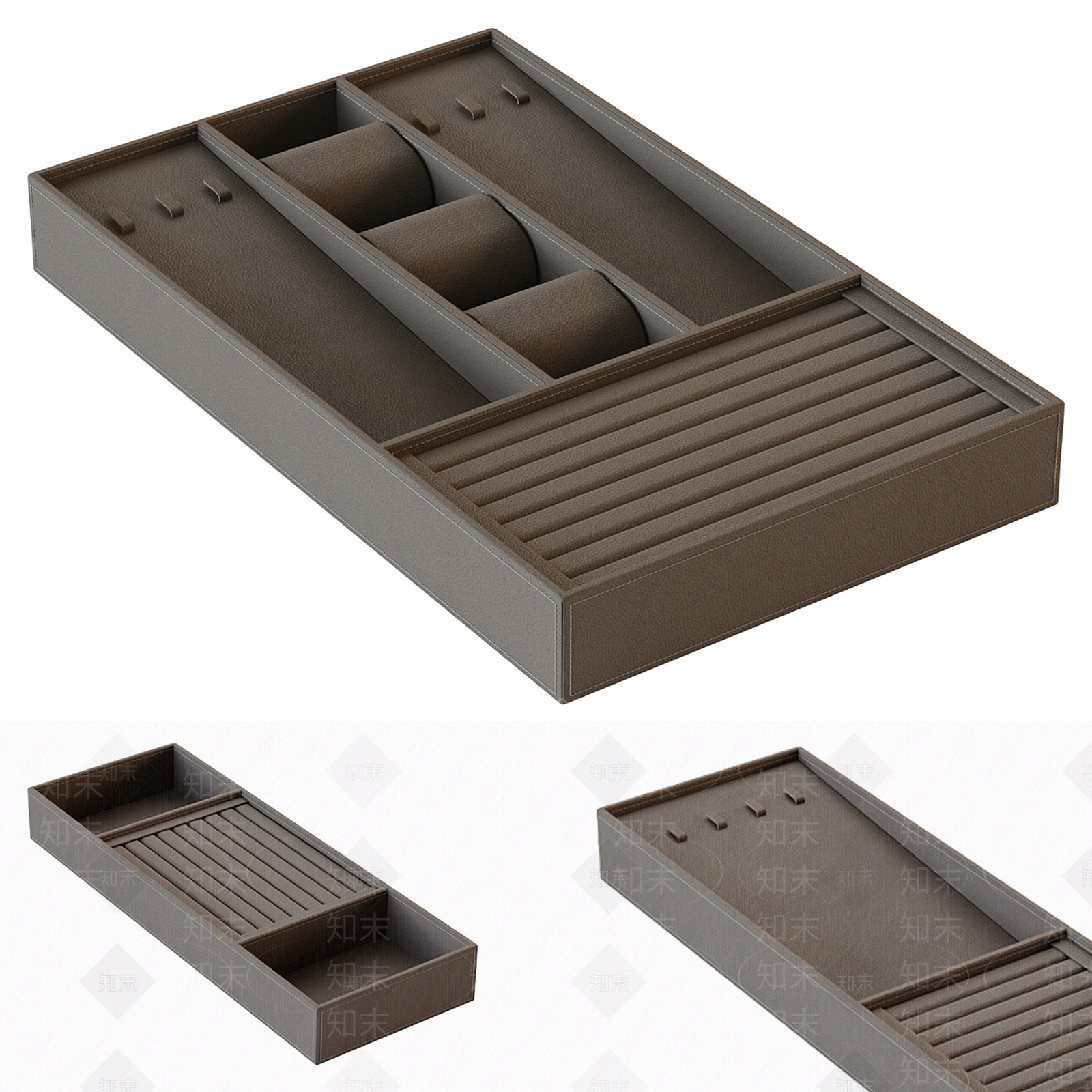 现代简约首饰盒子3D模型下载【ID:1156311193】