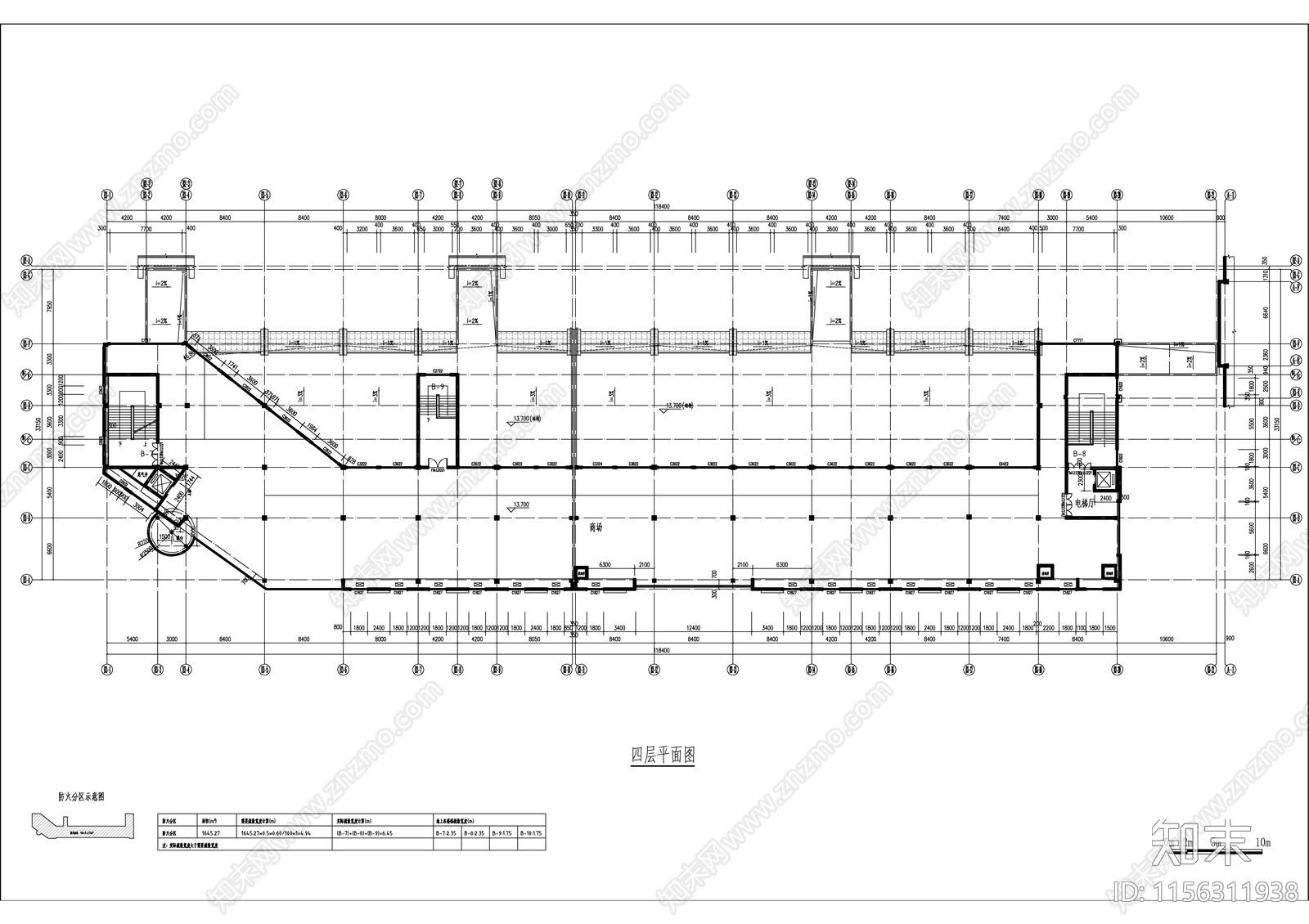 多层现代中式风格商业街建施图cad施工图下载【ID:1156311938】