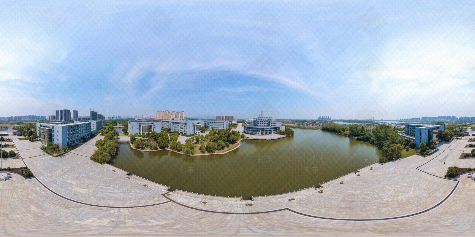 HDR城市小区社区广场全景贴图下载【ID:1156312513】