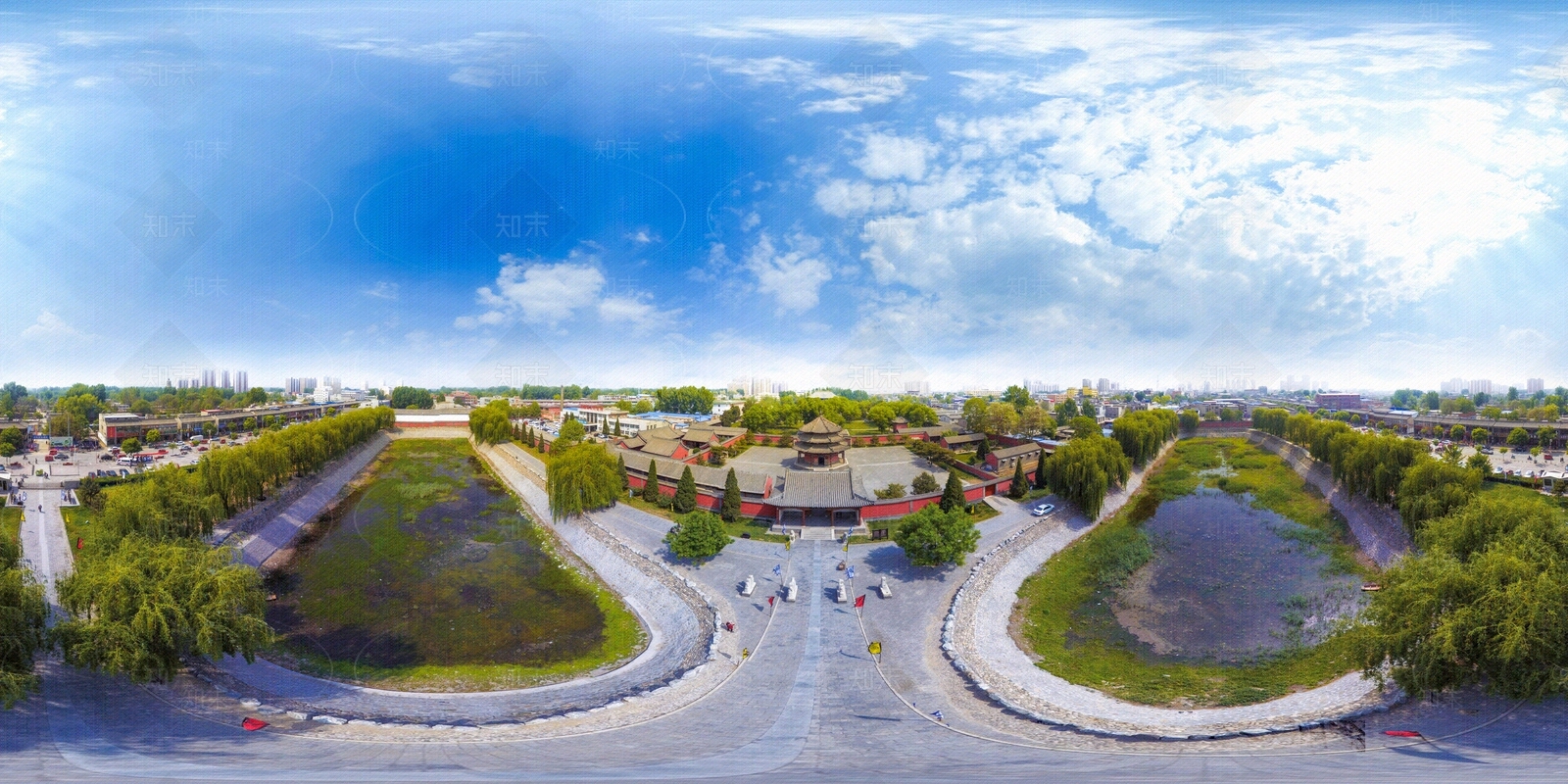 HDR城市小区社区广场全景贴图下载【ID:1156313523】