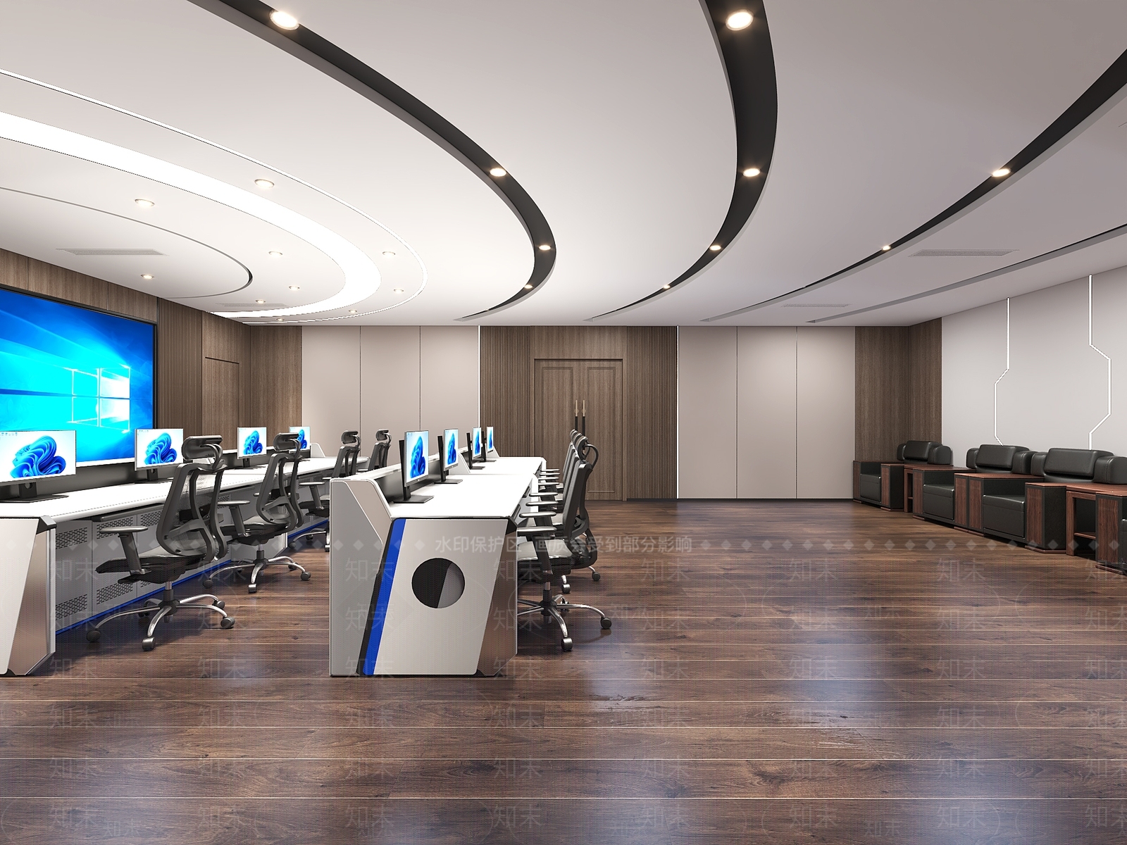 现代指挥中心3D模型下载【ID:1156313501】