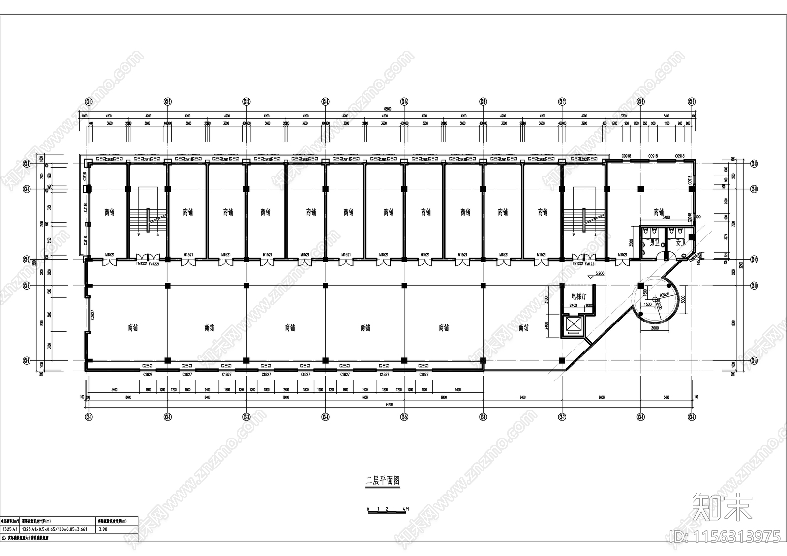 多层商贸中心建施图cad施工图下载【ID:1156313975】