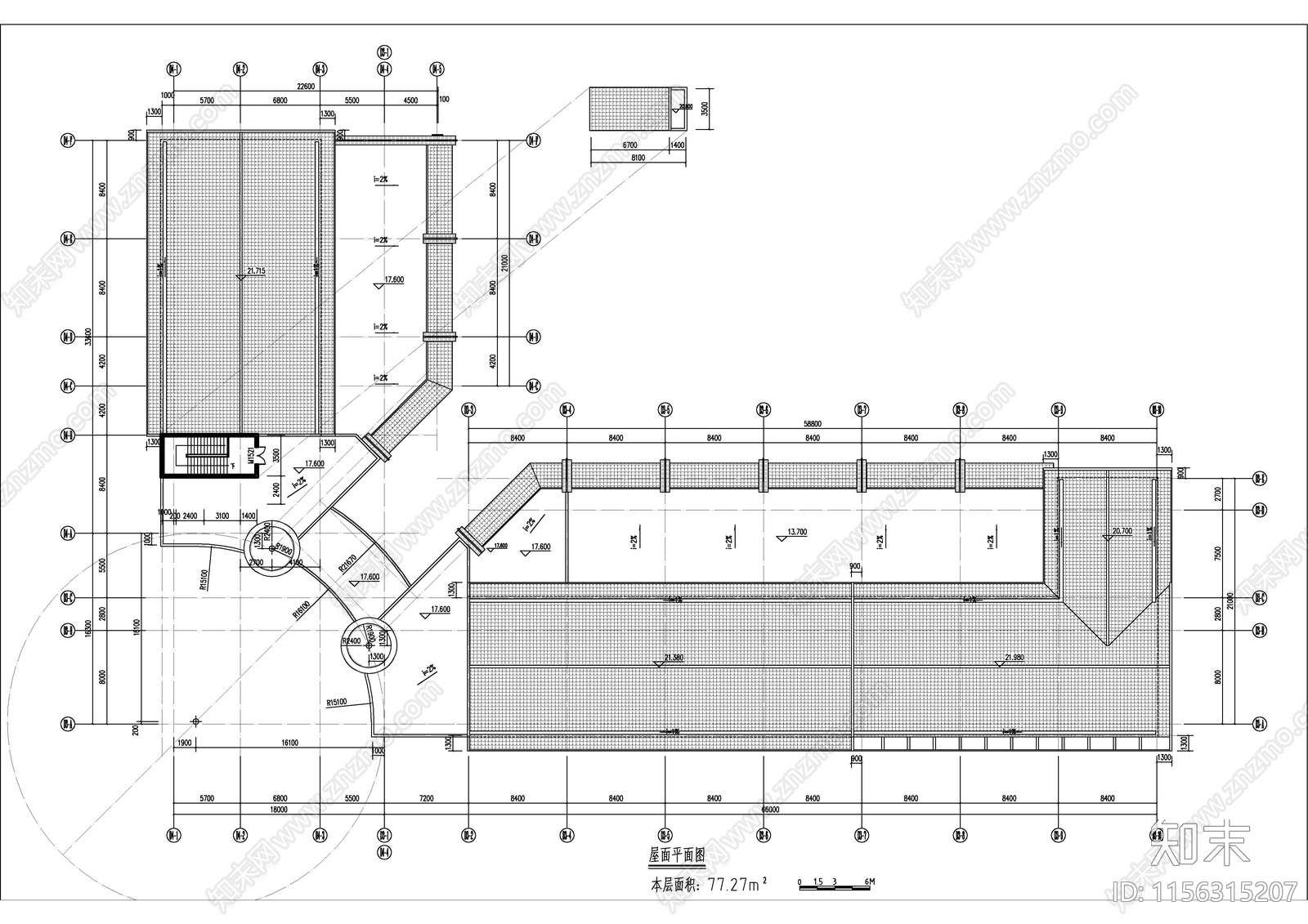 L型商业街建施图cad施工图下载【ID:1156315207】