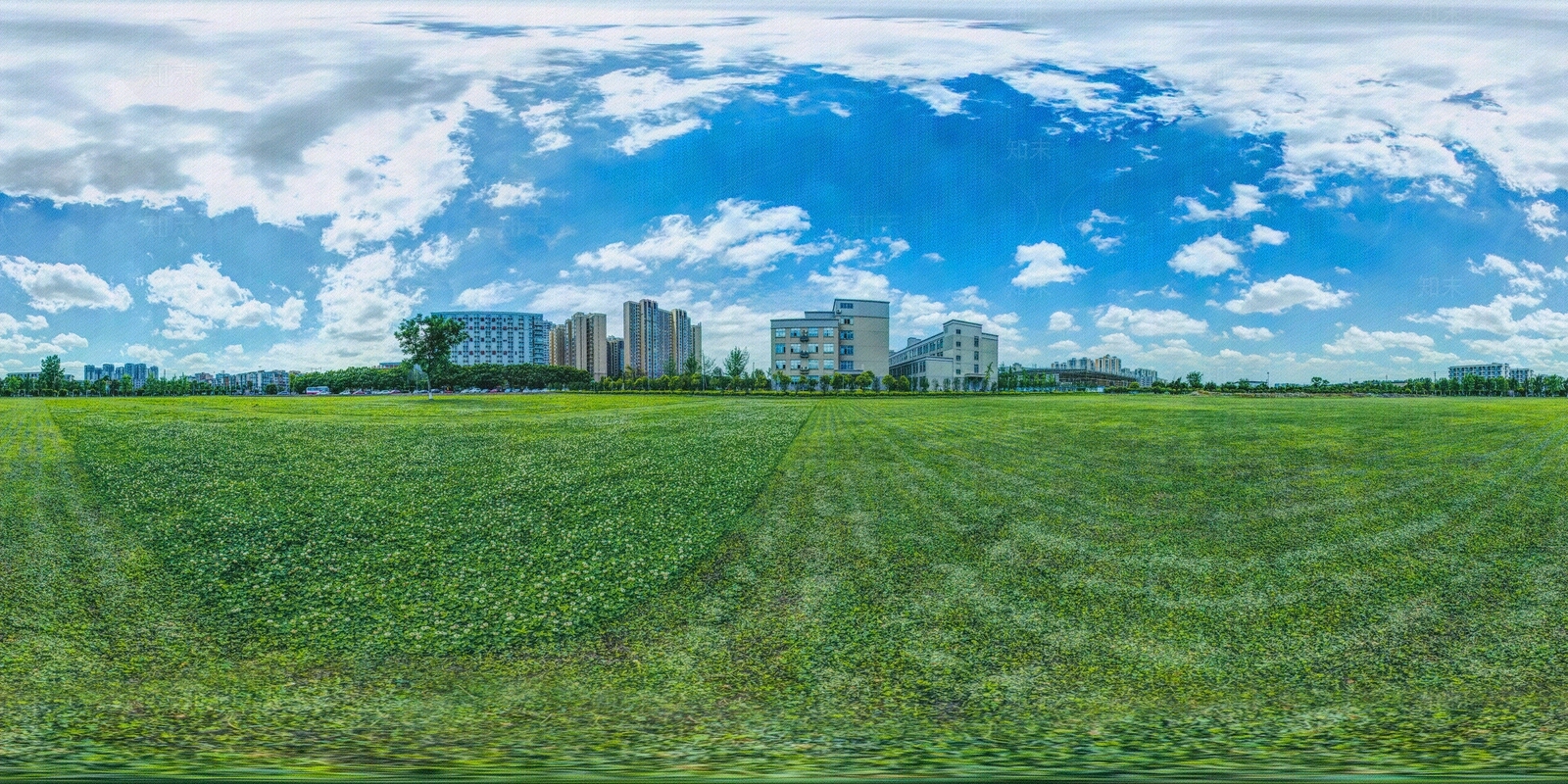 HDR城市小区社区广场全景贴图下载【ID:1156317272】