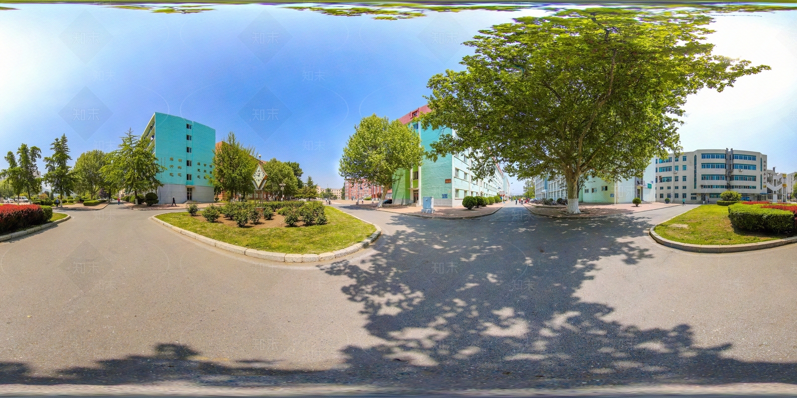 HDR城市小区社区广场全景贴图下载【ID:1156319453】