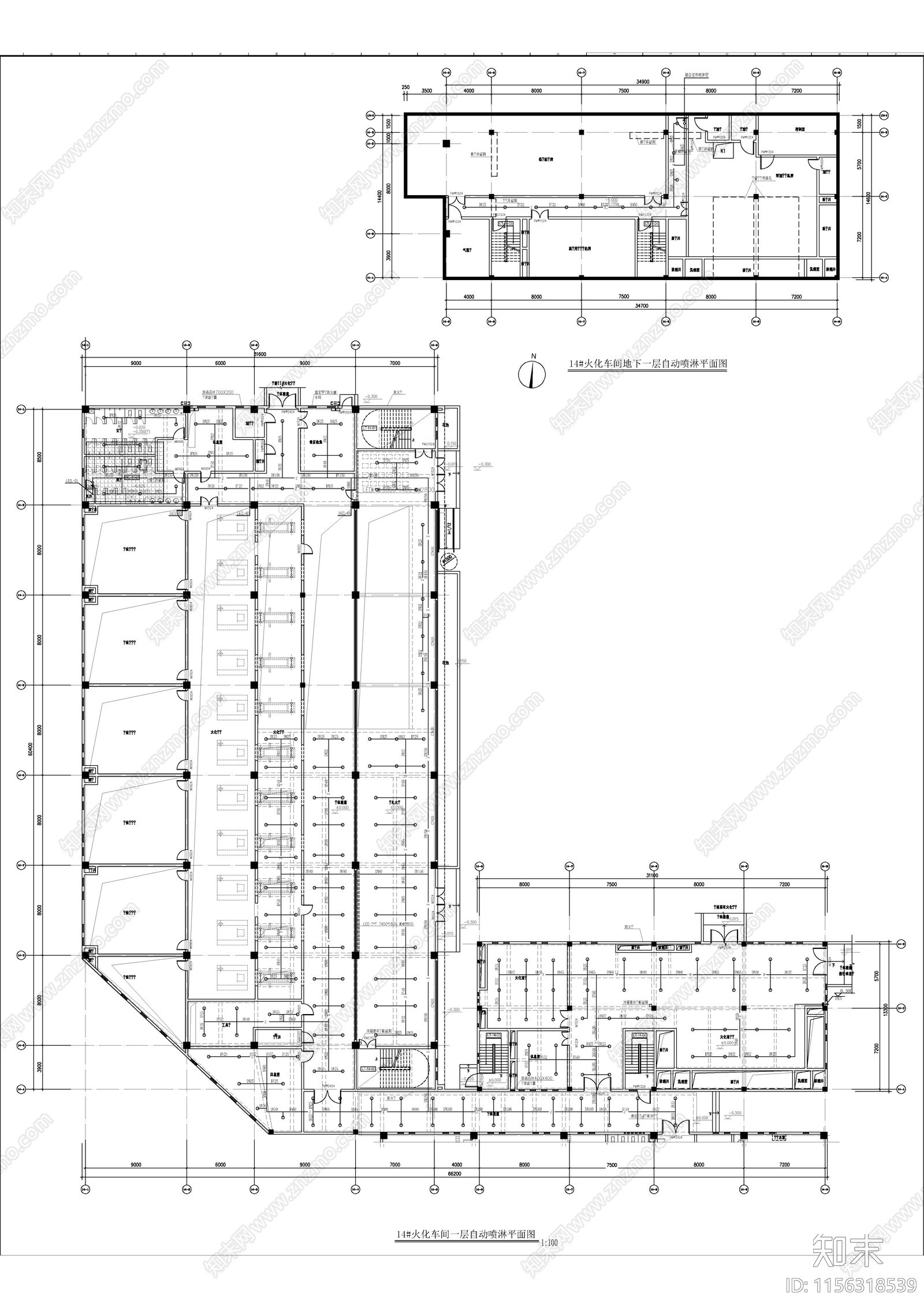 火化车间给排水cad施工图下载【ID:1156318539】