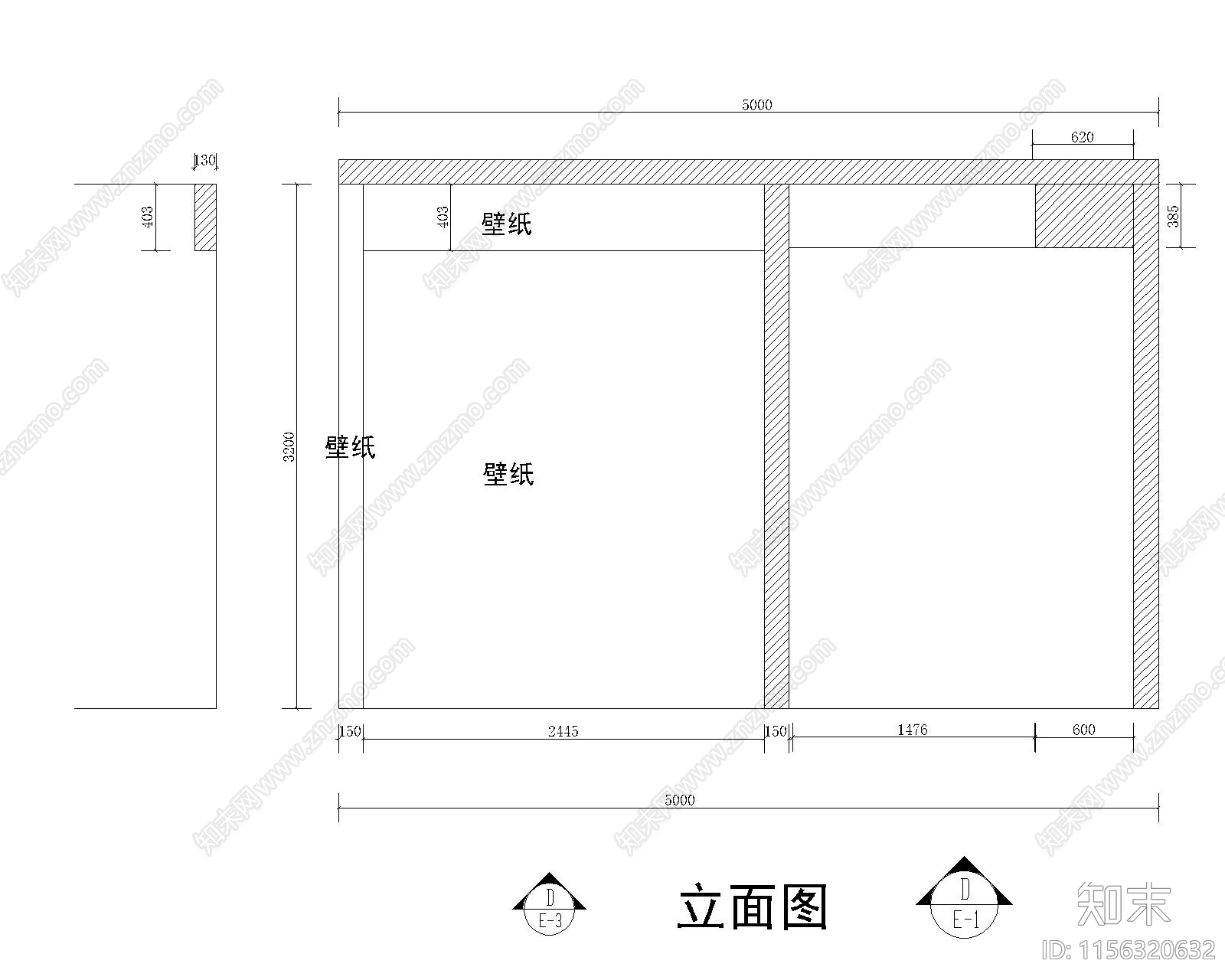 杭州展厅平立面cad施工图下载【ID:1156320632】