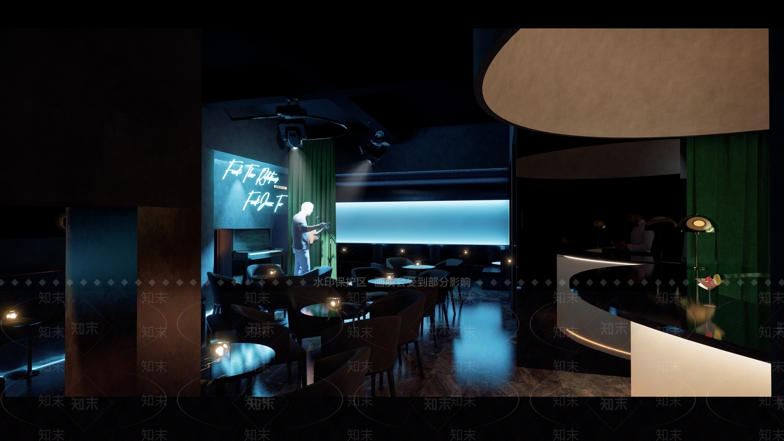 现代酒吧SU模型下载【ID:1157146463】