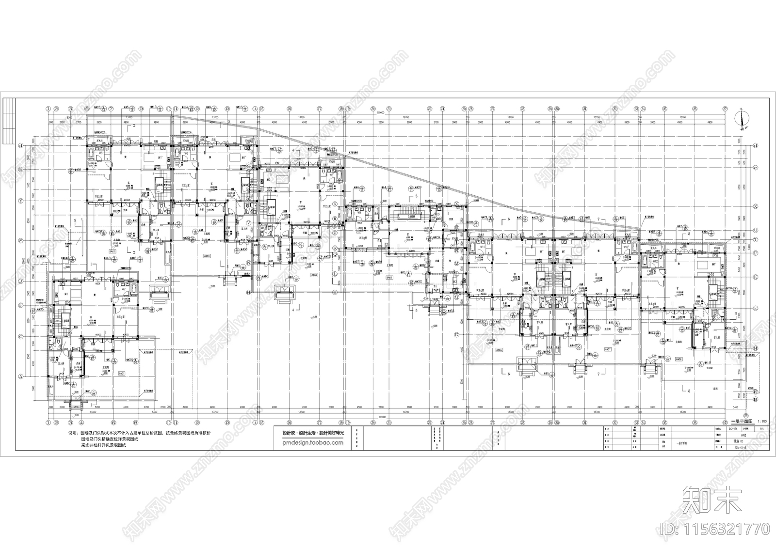 中式建筑结构cad施工图下载【ID:1156321770】