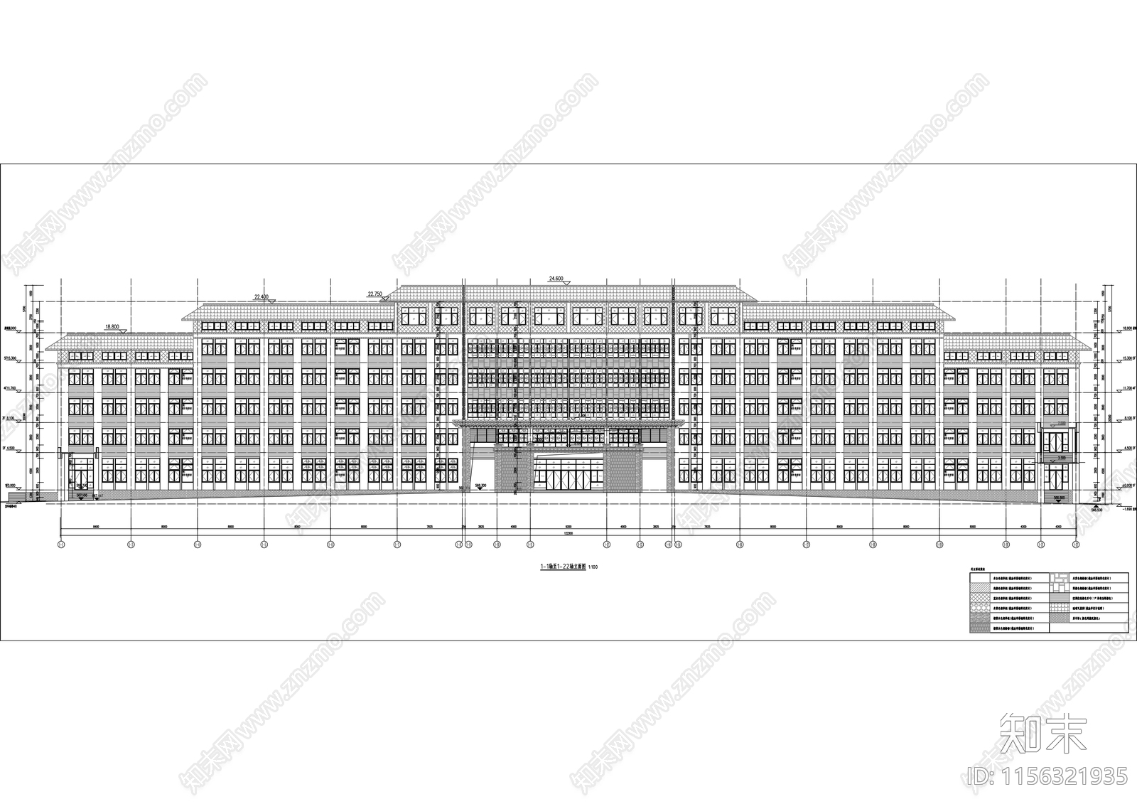 党校新校区项目建筑cad施工图下载【ID:1156321935】