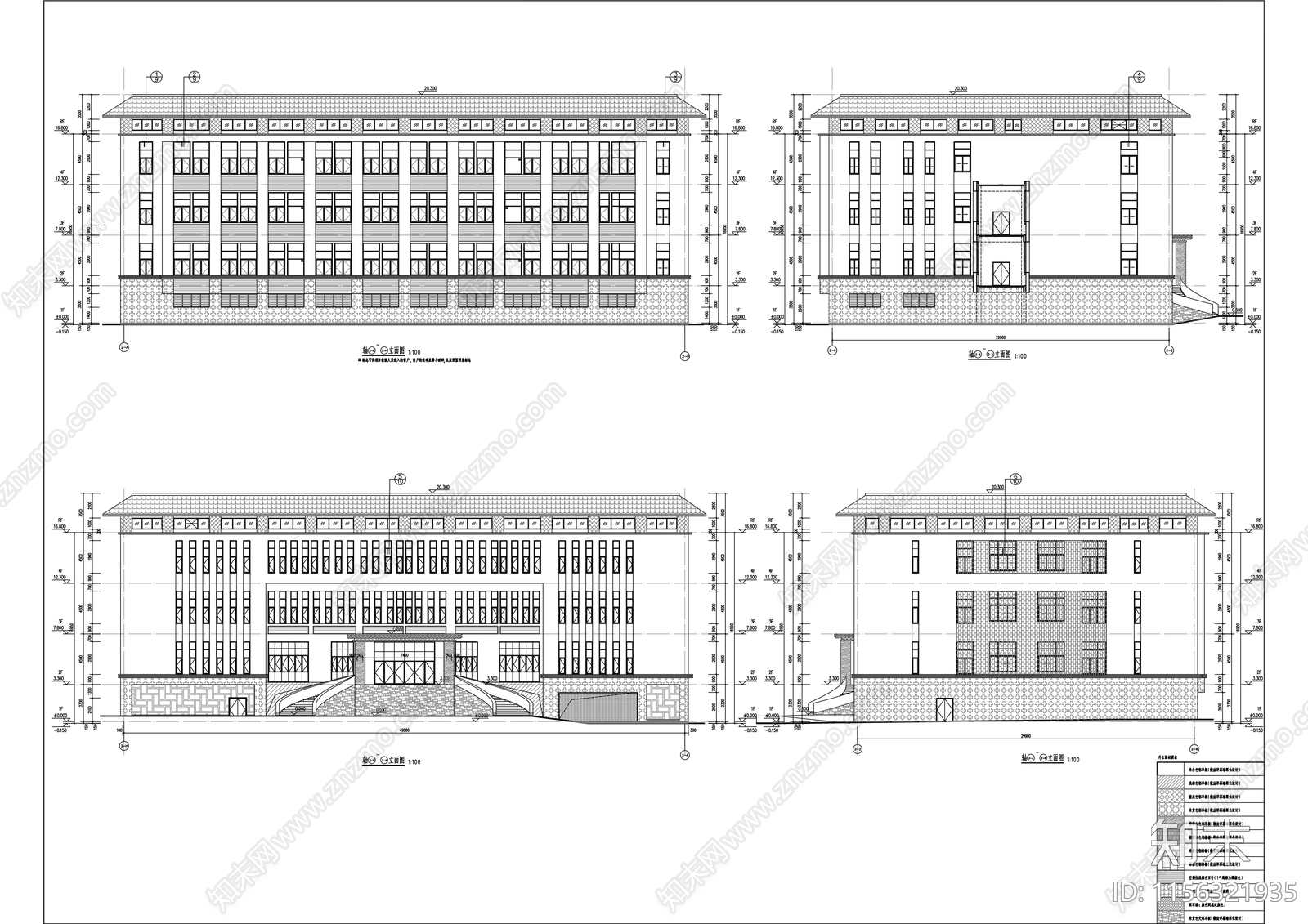 党校新校区项目建筑cad施工图下载【ID:1156321935】