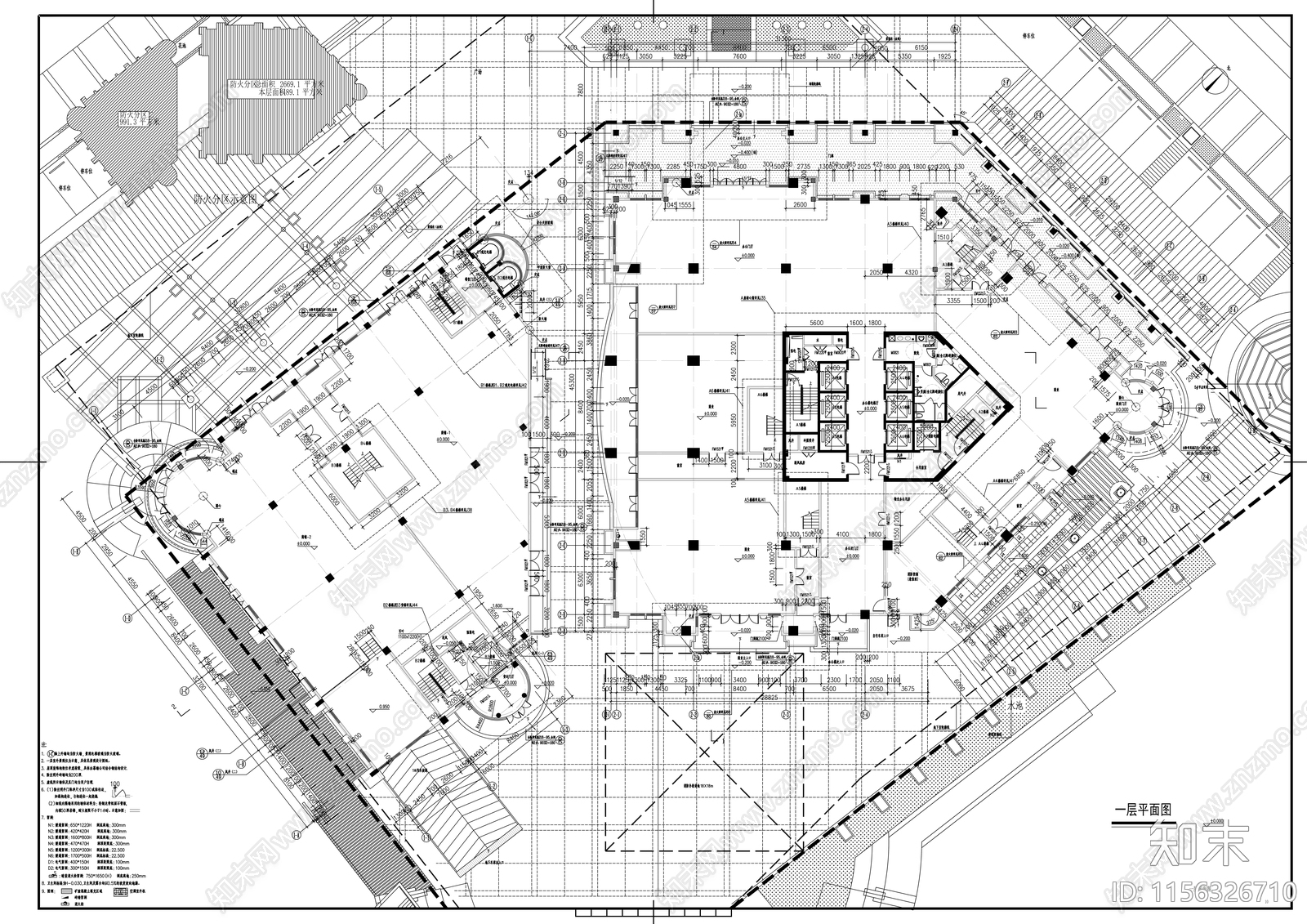 27层现代风格商业办公楼建筑设cad施工图下载【ID:1156326710】