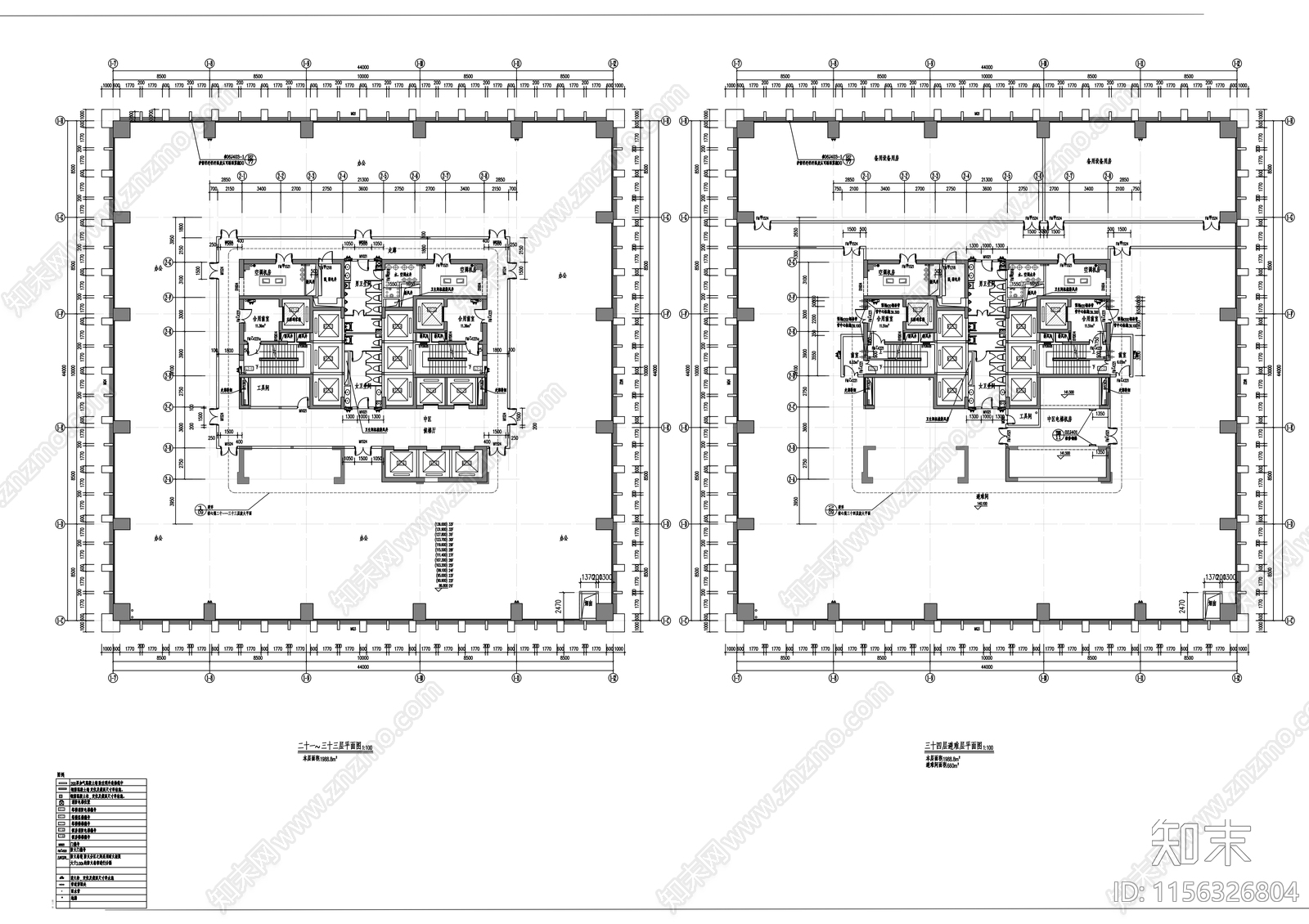 48层商业综合体建筑cad施工图下载【ID:1156326804】