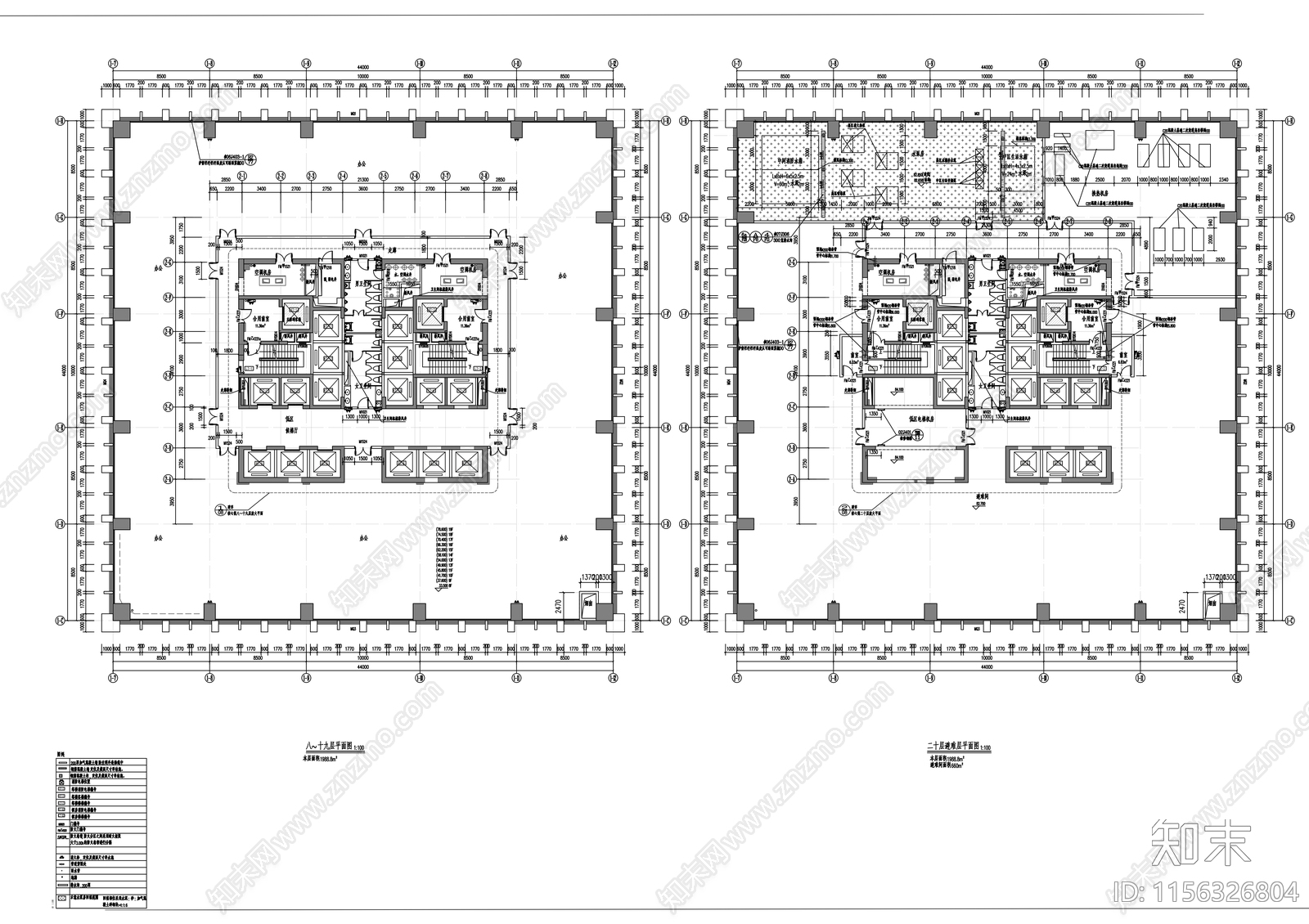 48层商业综合体建筑cad施工图下载【ID:1156326804】