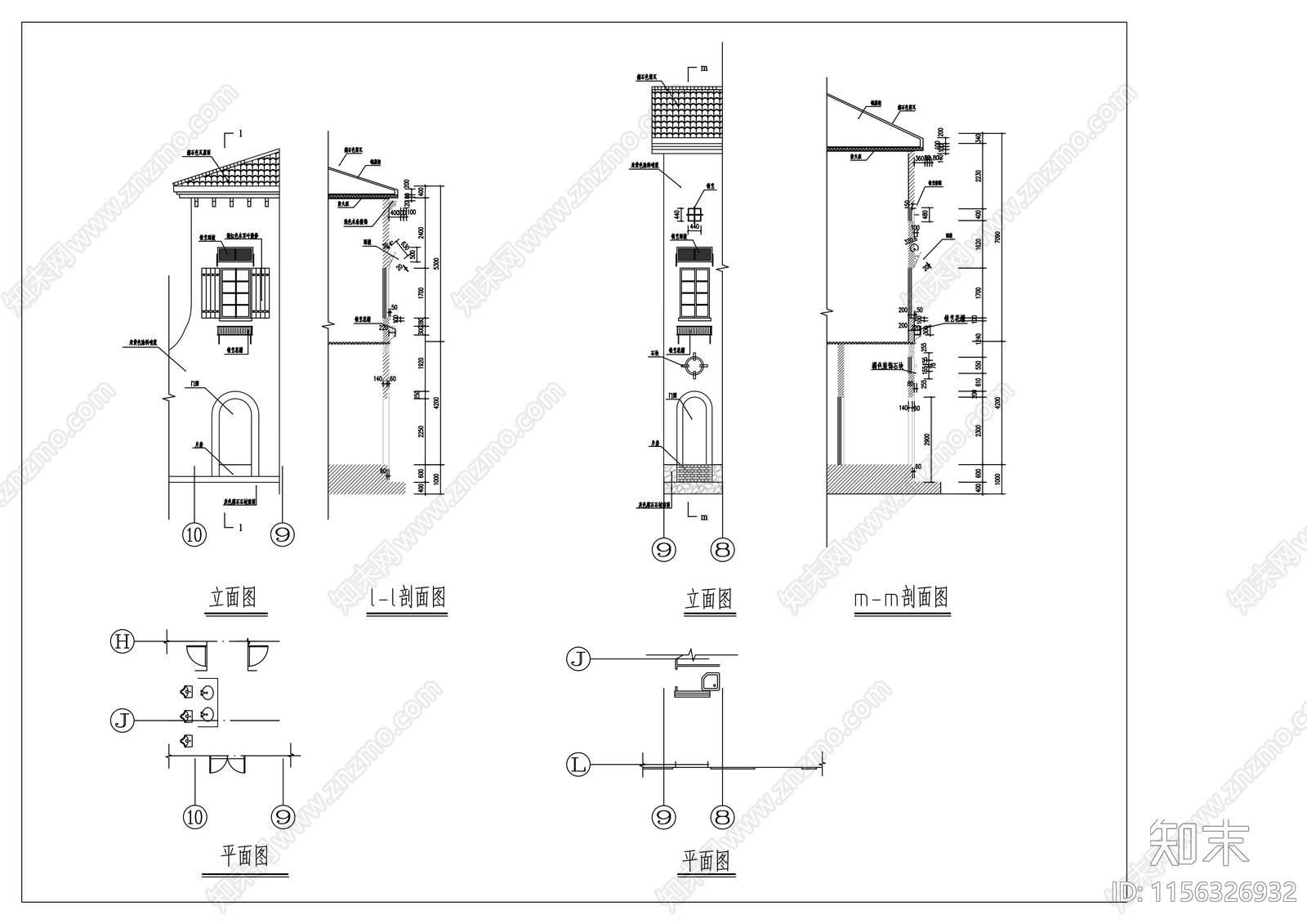 二层接待中心建筑设计图cad施工图下载【ID:1156326932】