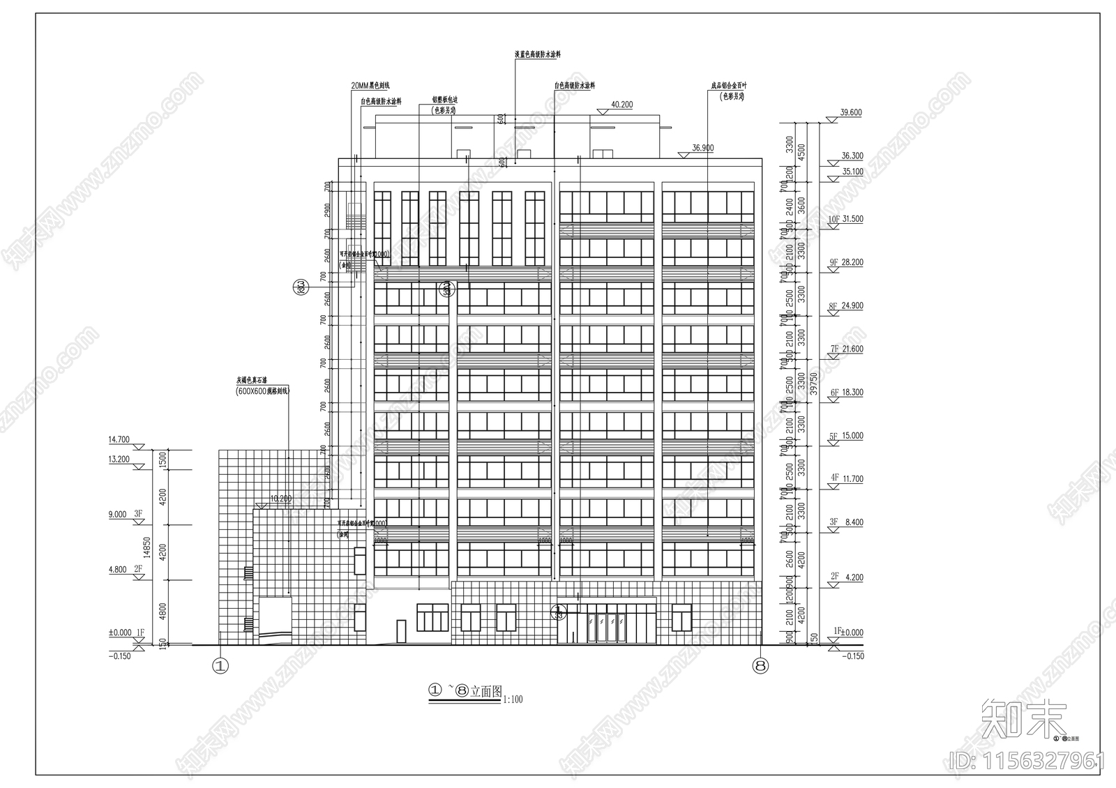 街道社区菜市场cad施工图下载【ID:1156327961】