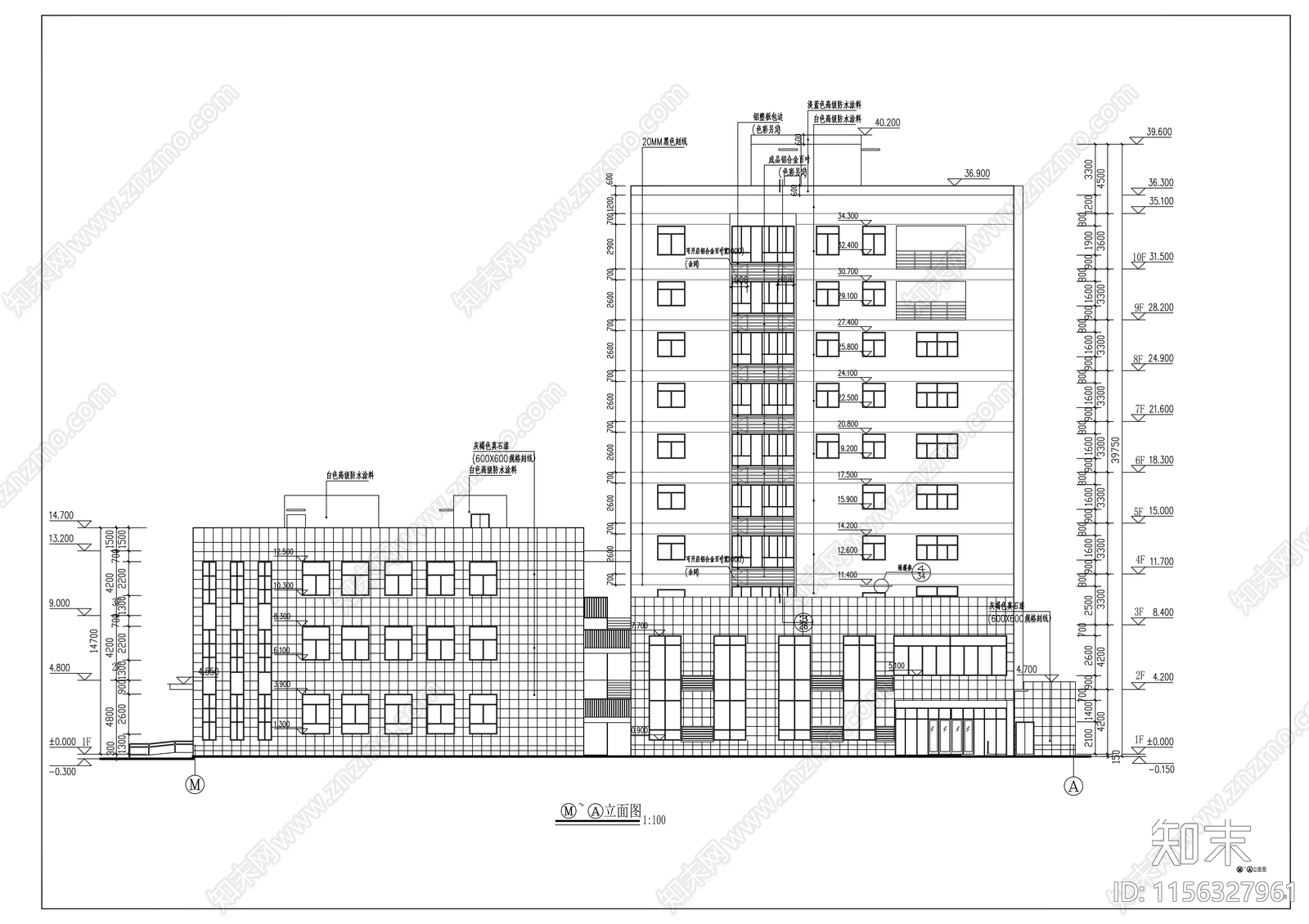 街道社区菜市场cad施工图下载【ID:1156327961】