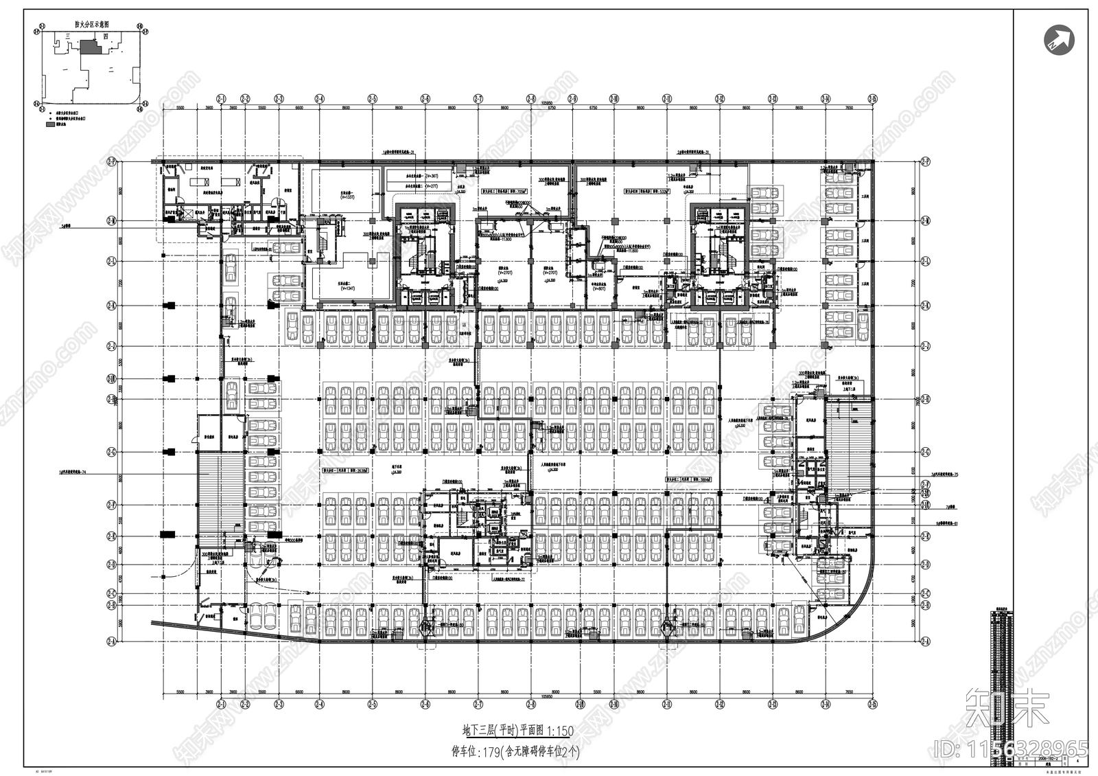 五十四层超高层综合体建筑设计方案cad施工图下载【ID:1156328965】