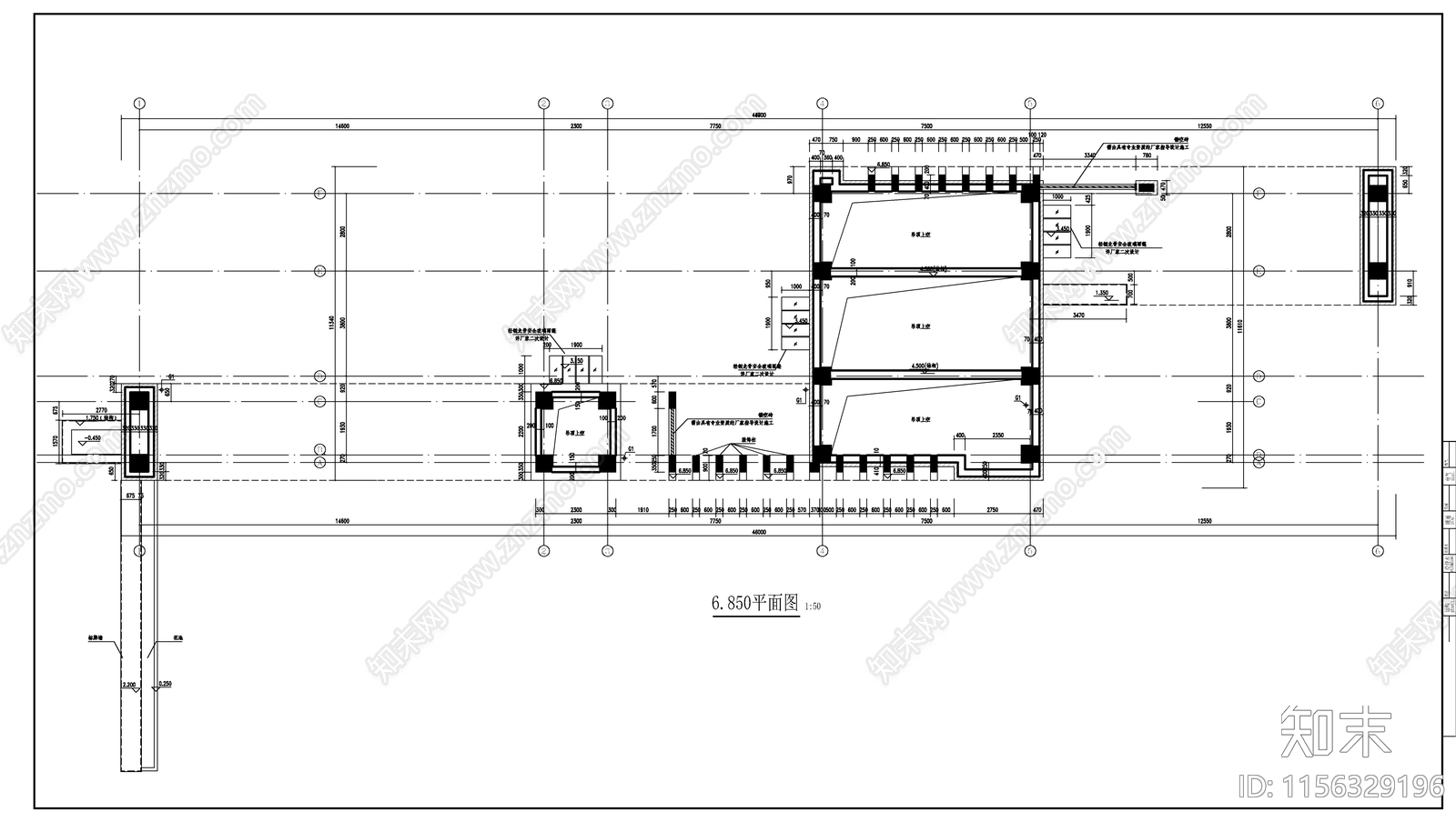 门卫大门建筑cad施工图下载【ID:1156329196】